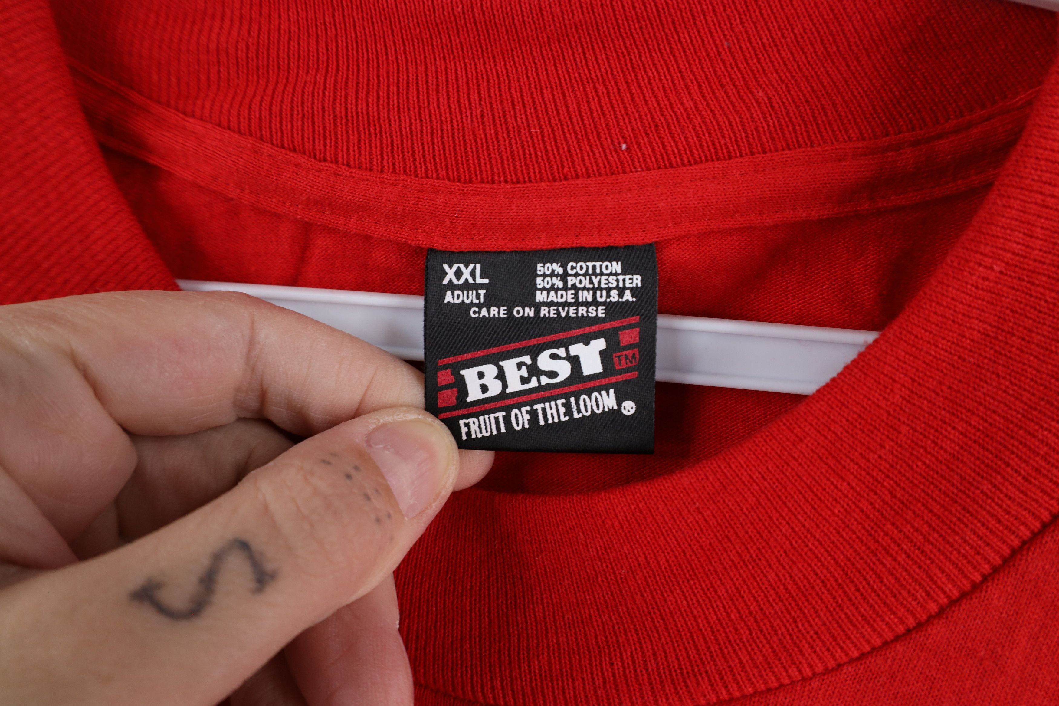 Vintage Deadstock Vintage 90s 20 Teamsters Union T-Shirt Red USA Size US XXL / EU 58 / 5 - 6 Thumbnail