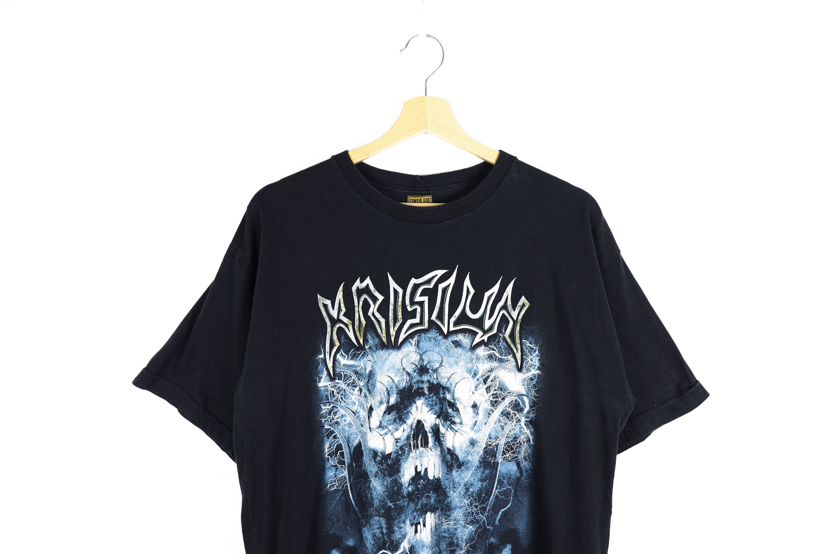 Band Tees Vintage Krisiun Southern Storm Merch Tee Tshirt Satanic 666 Size US M / EU 48-50 / 2 - 2 Thumbnail