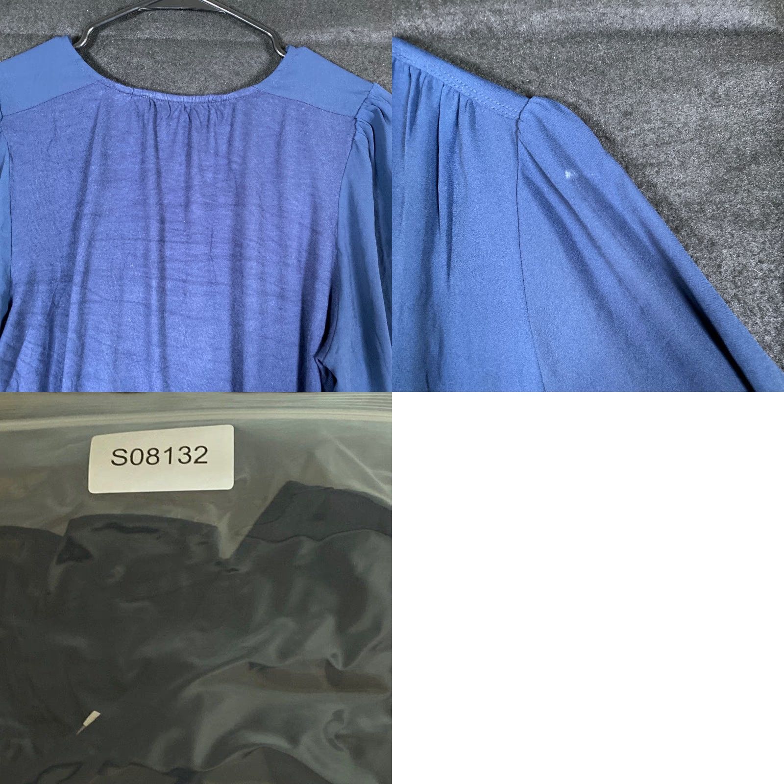 Loft LOFT Womens Blouse Blue Long Sleeve V Neck Button Front Woven Medium Size M / US 6-8 / IT 42-44 - 9 Thumbnail