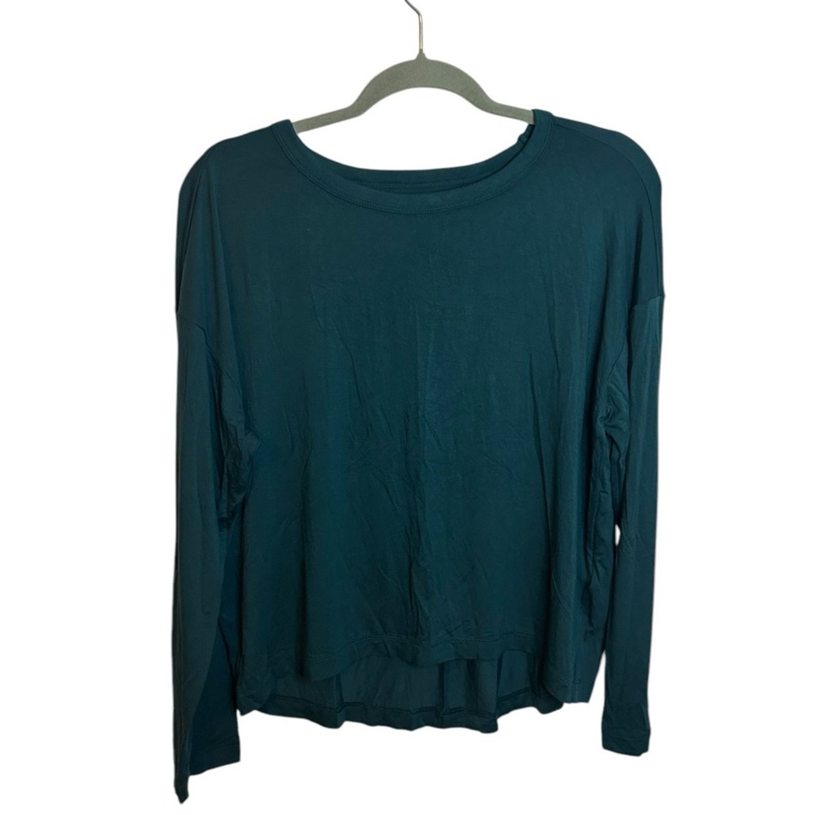 Banana Republic Nwt Banana Republic Teal Long Sleeve Open Back Active Top Size S / US 4 / IT 40 - 1 Thumbnail
