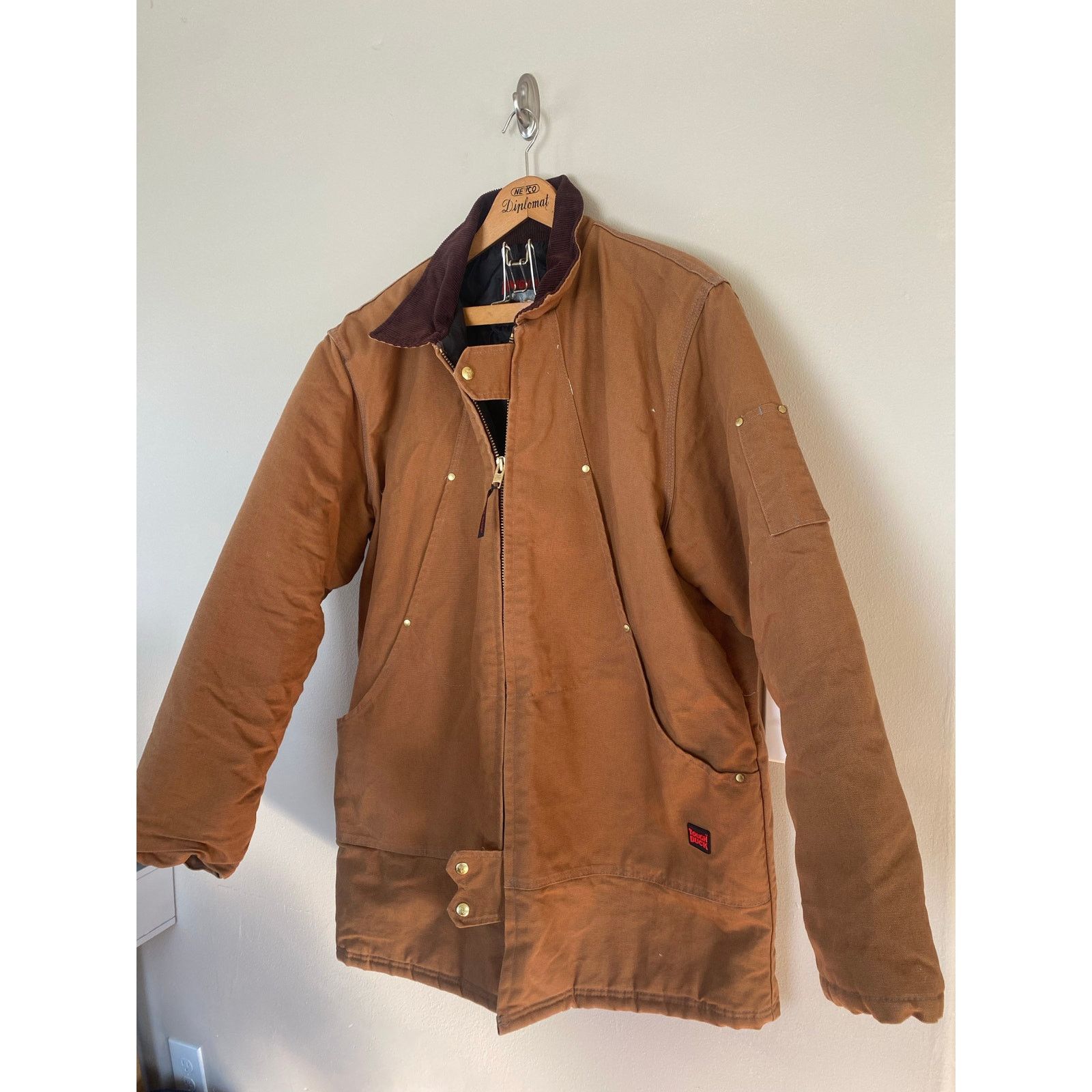 Carhartt Tough Duck Canvas Work Coat XLT Quilted Lined Barn Jacket Size US XL / EU 56 / 4 - 1 Thumbnail