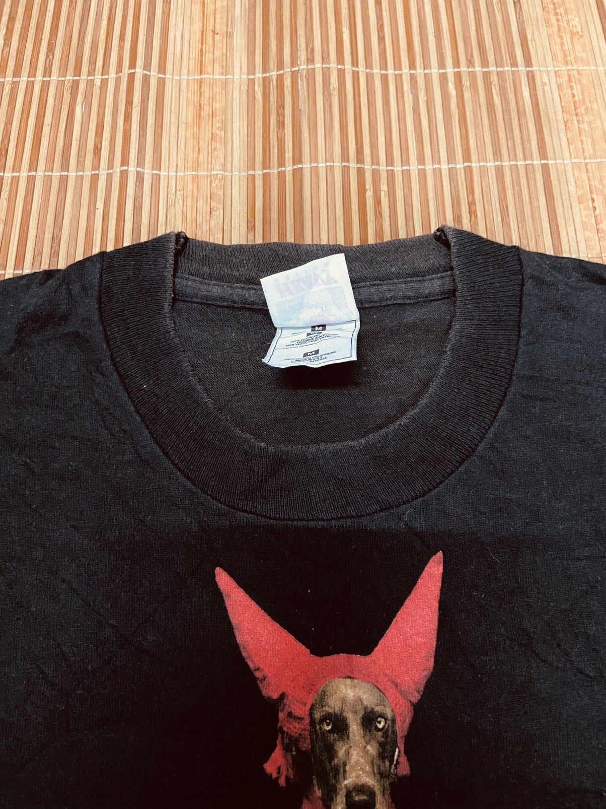 Vintage VINTAGE DEVIL DOG WILLIAM WEGMAN ART TEE Size US M / EU 48-50 / 2 - 5 Thumbnail