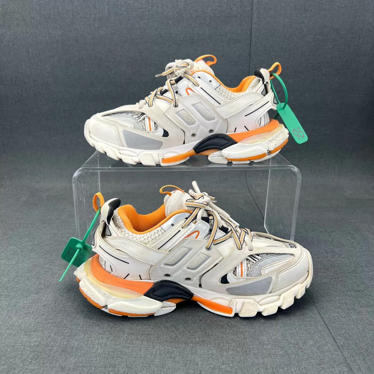 Balenciaga Balenciaga Track White Orange 37 Good Condition Size US 7 / IT 37 - 2 Thumbnail