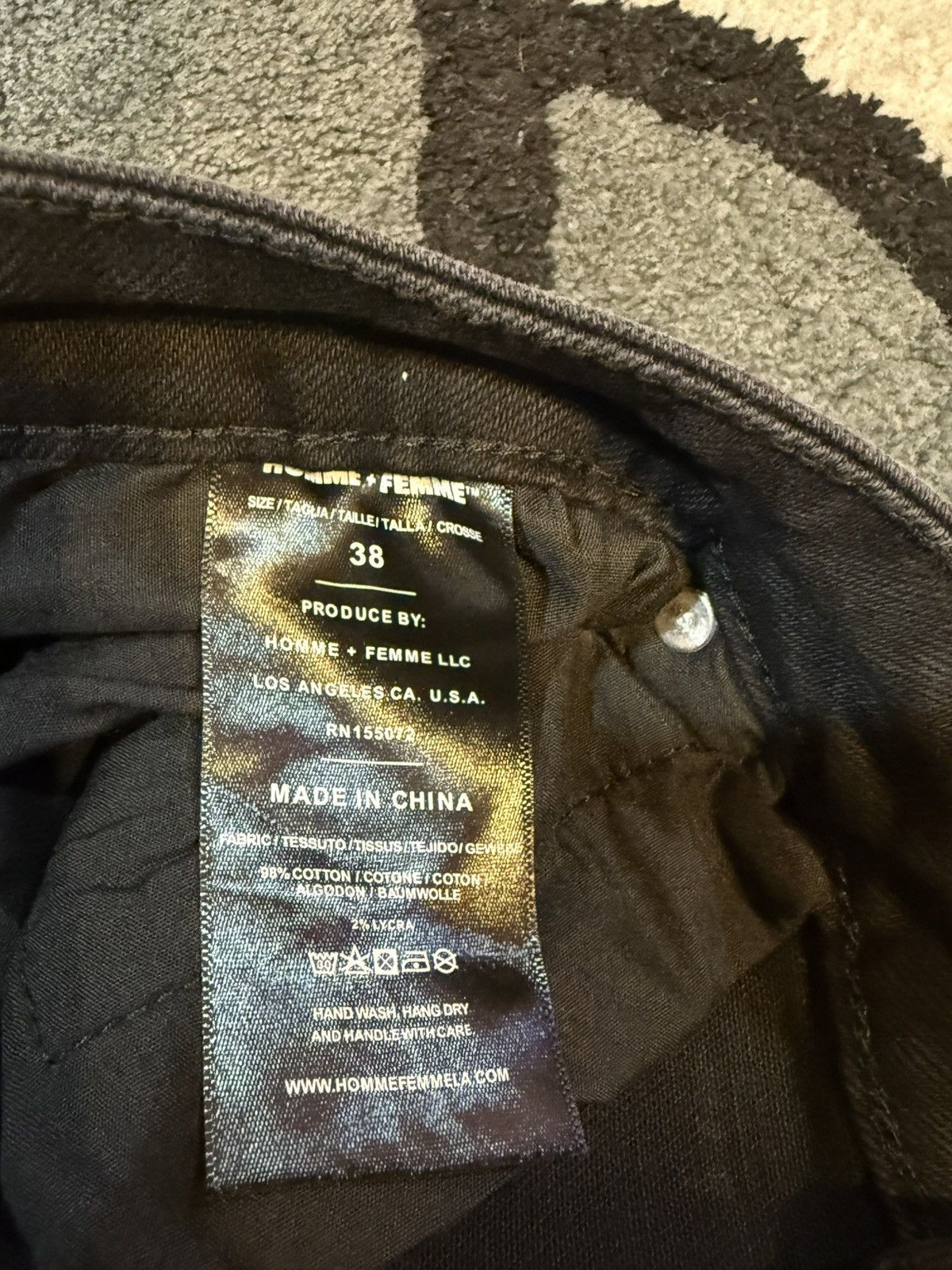 Homme + Femme La Homme Femme Jeans Size US 38 / EU 54 - 7 Thumbnail