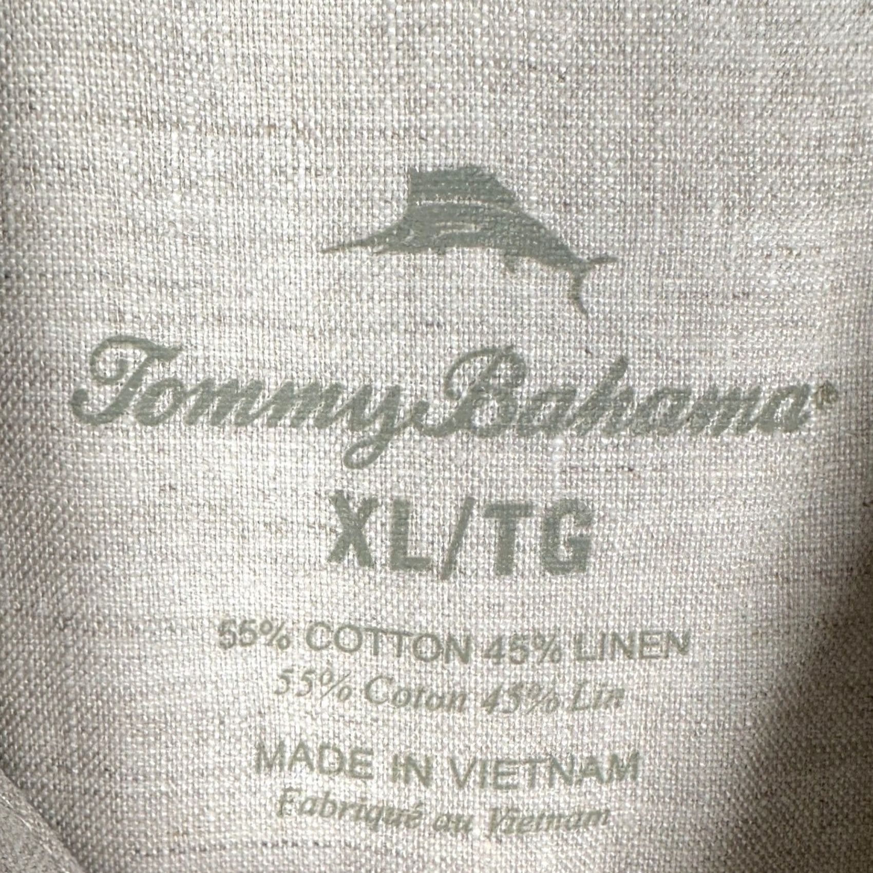 Tommy Bahama Tommy Bahama Polo Shirt Mens XL Light Tan Heathered Classic Casual Short Sleeve Beach Golf Travel Size US XL / EU 56 / 4 - 4 Thumbnail