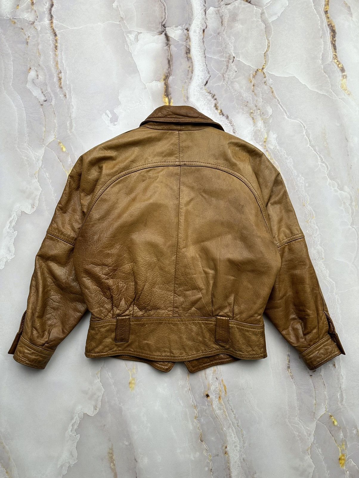 Japanese Brand Vintage Cropped Leather Jacket Size S / US 4 / IT 40 - 10 Thumbnail