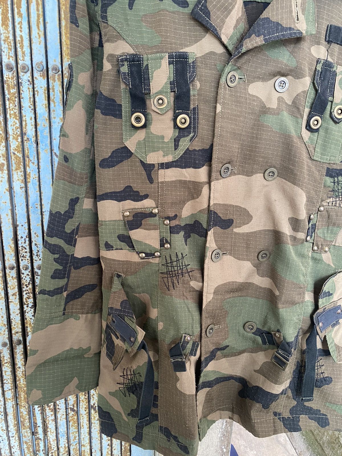 Japanese Brand Vintage Tactical Acid Jazz Men Camo Jacket Size US L / EU 52-54 / 3 - 5 Thumbnail