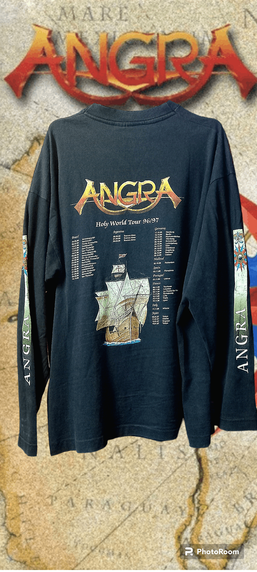 Band Tees Vintage Angra - Holy World Tour 96/97 Size US XL / EU 56 / 4 - 2 Thumbnail