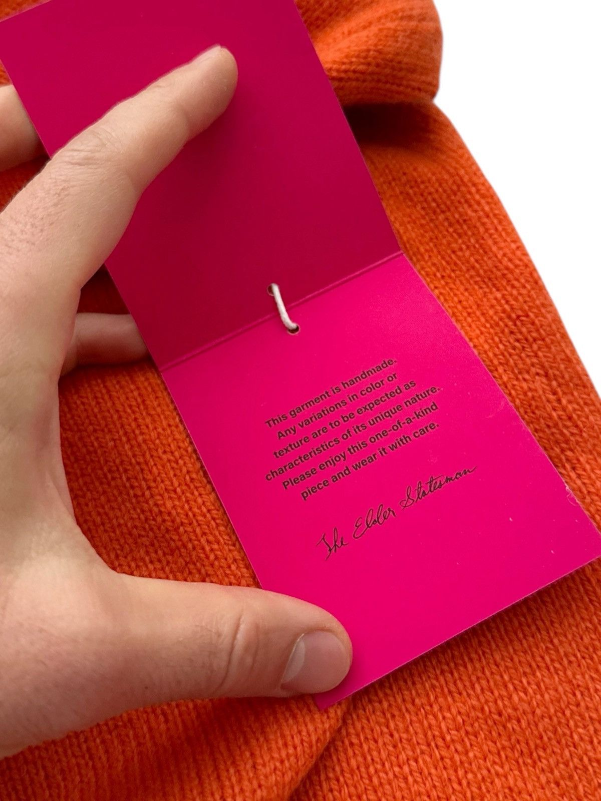 The Elder Statesman $1,050 Elder Statesman Simple Cashmere Crew (Bonfire) Size US XXL / EU 58 / 5 - 5 Thumbnail