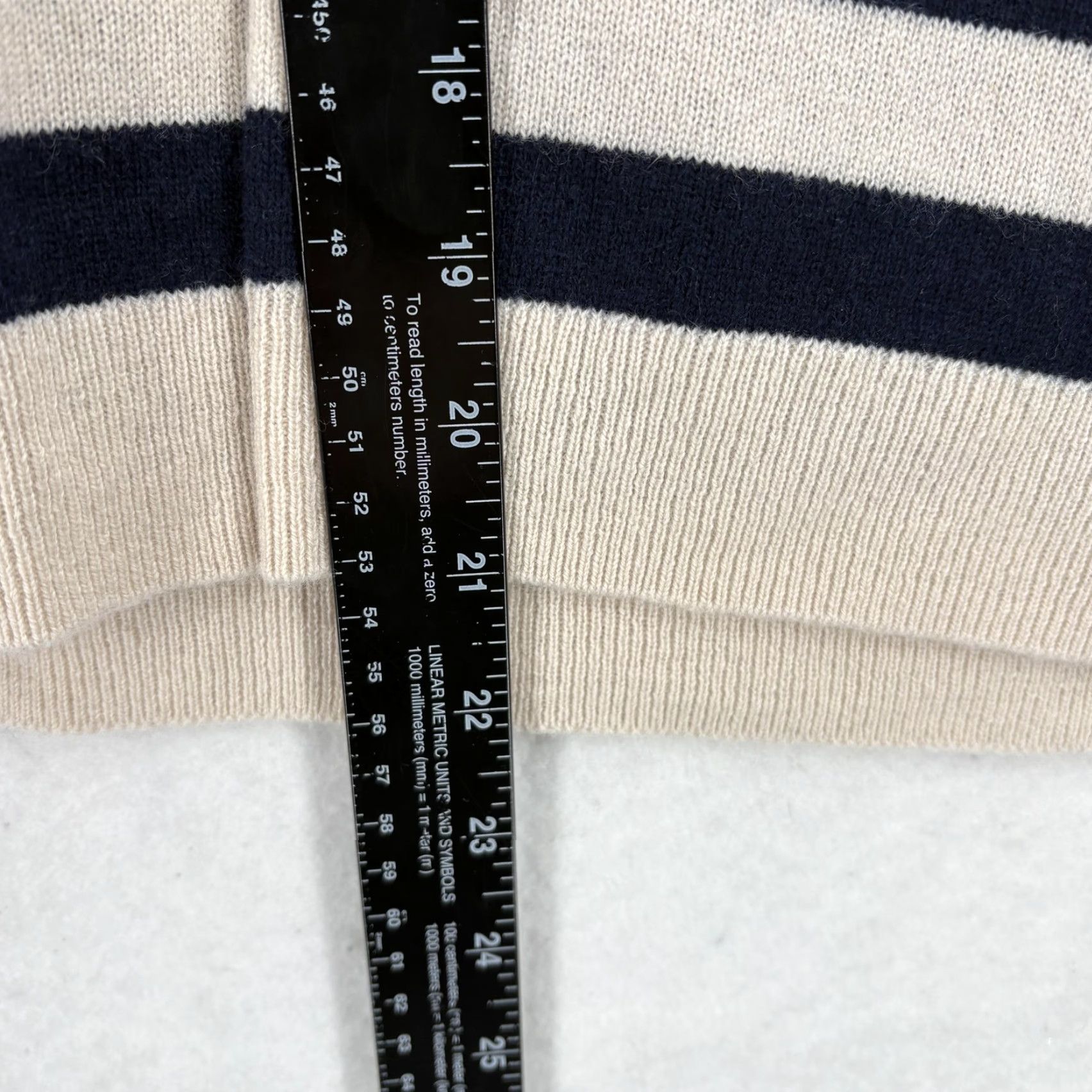 J.Crew J.CREW Sweater Womens XXS Multicolor 100% Cashmere V Neck Stripe Knit Pullover Size XXS / US 00 / IT 34 - 7 Thumbnail
