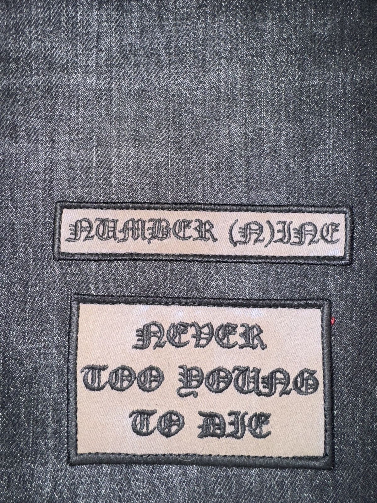 Number (N)ine × Supreme Supreme®/Number (N)ine Patches Loose Fit Selvedge Jean Size US 30 / EU 46 - 6 Thumbnail