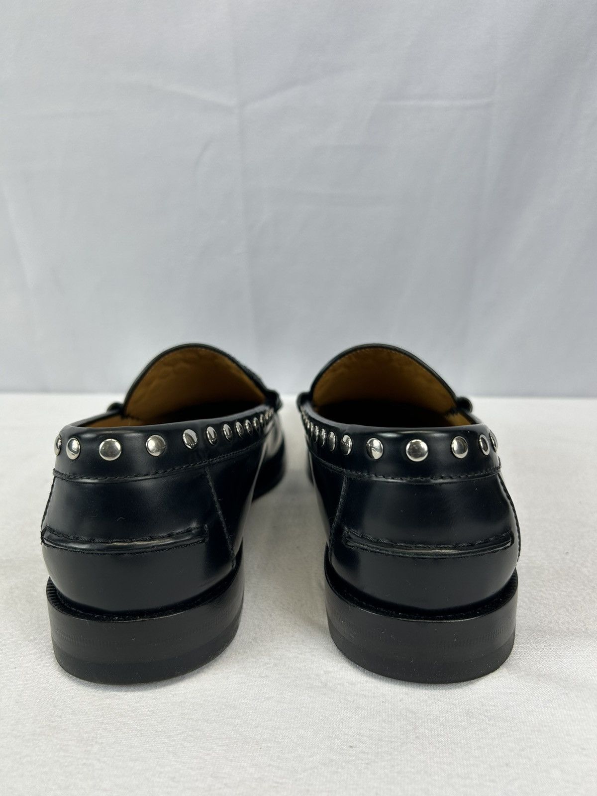 Gucci GUCCI Studded Interlocking G Leather Loafers Size US 10.5 / EU 43-44 - 7 Thumbnail
