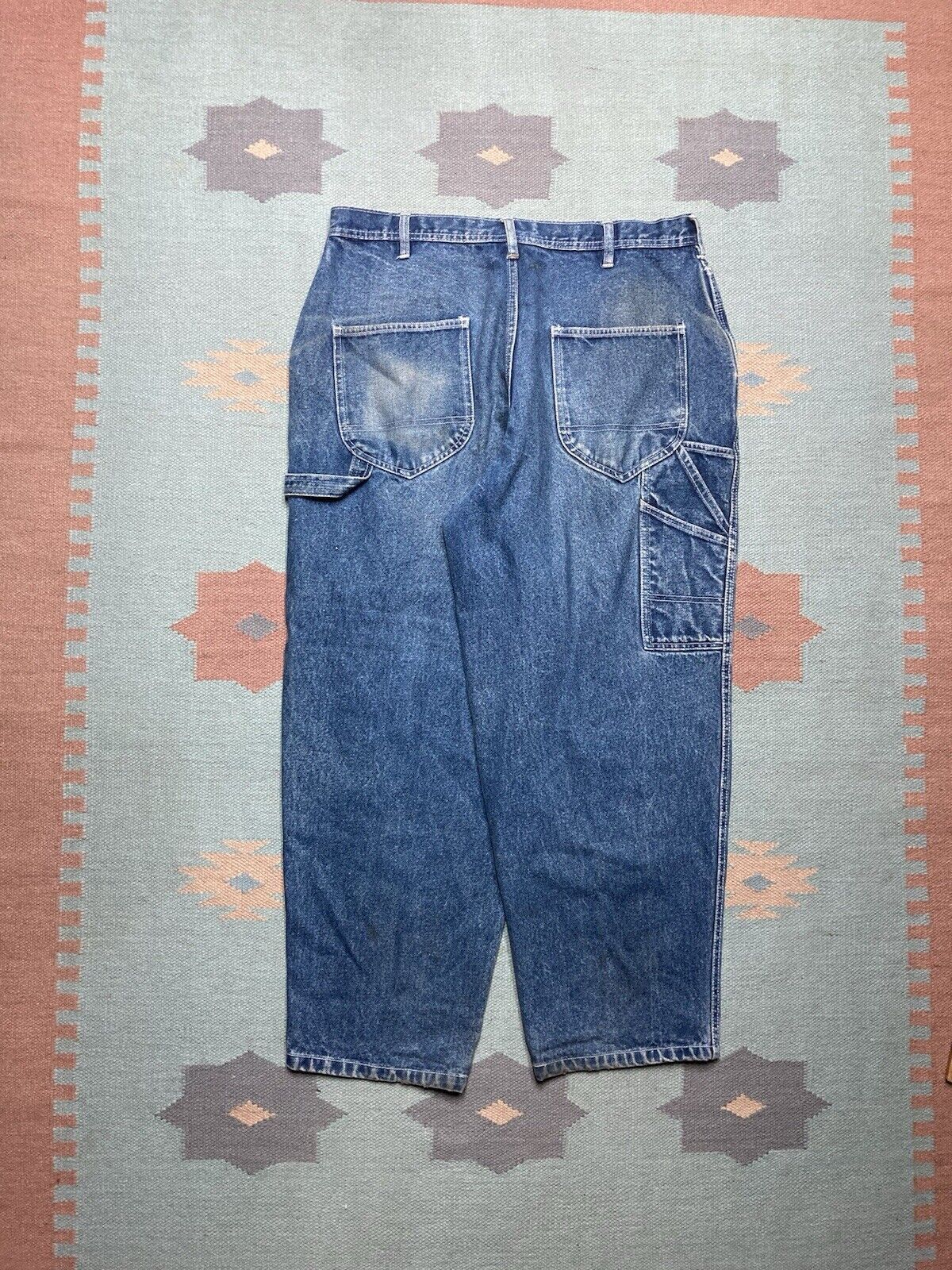 JNCO × Vintage 90s y2k baggy jeans carpenter graffiti skater faded 34x28 Size US 34 / EU 50 - 1 Thumbnail