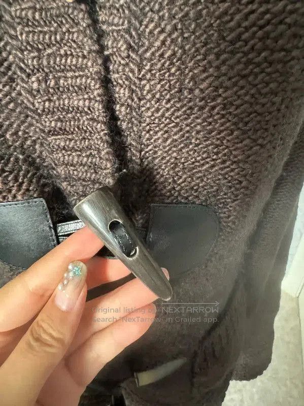 Burberry Burberry Brown Wool Blend Hooded Cardigan. Size S / US 4 / IT 40 - 9 Thumbnail