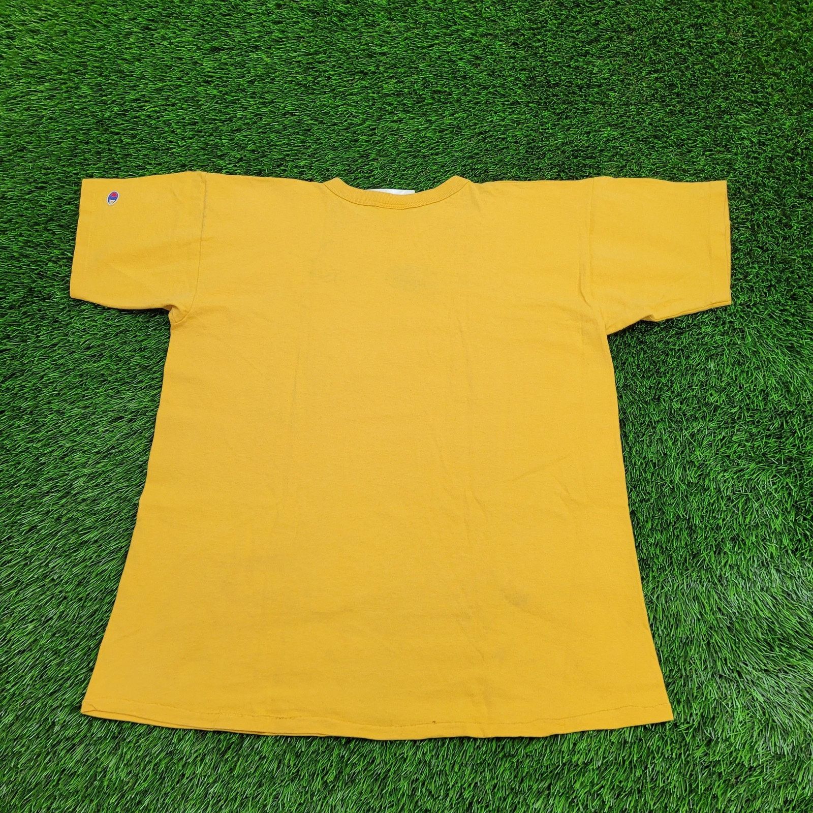 Champion Vintage 90s Champion Shirt Womens XL 22x26 Yellow USA Size XL / US 12-14 / IT 48-50 - 2 Thumbnail
