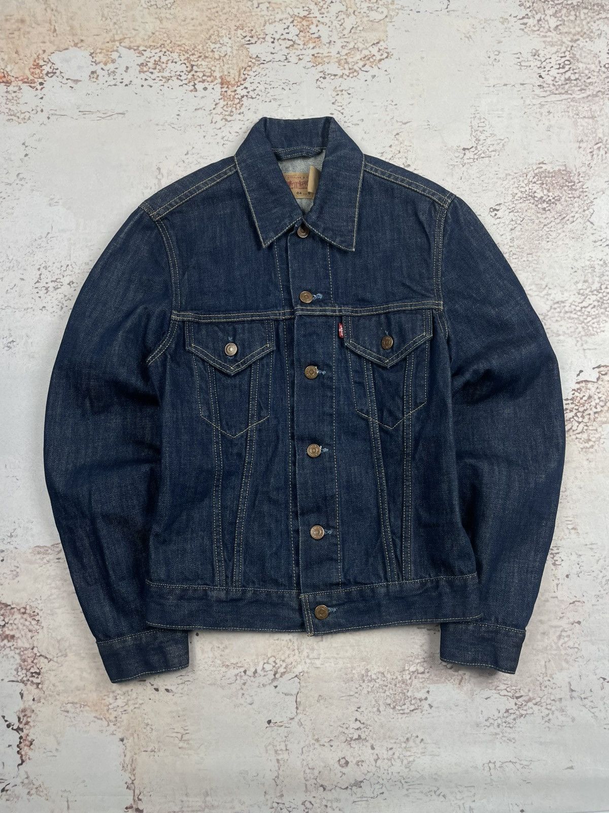 Levi's Women’s Levi’s S – 70500-04 Navy Denim Jacket Vintage Size S / US 4 / IT 40 - 1 Thumbnail