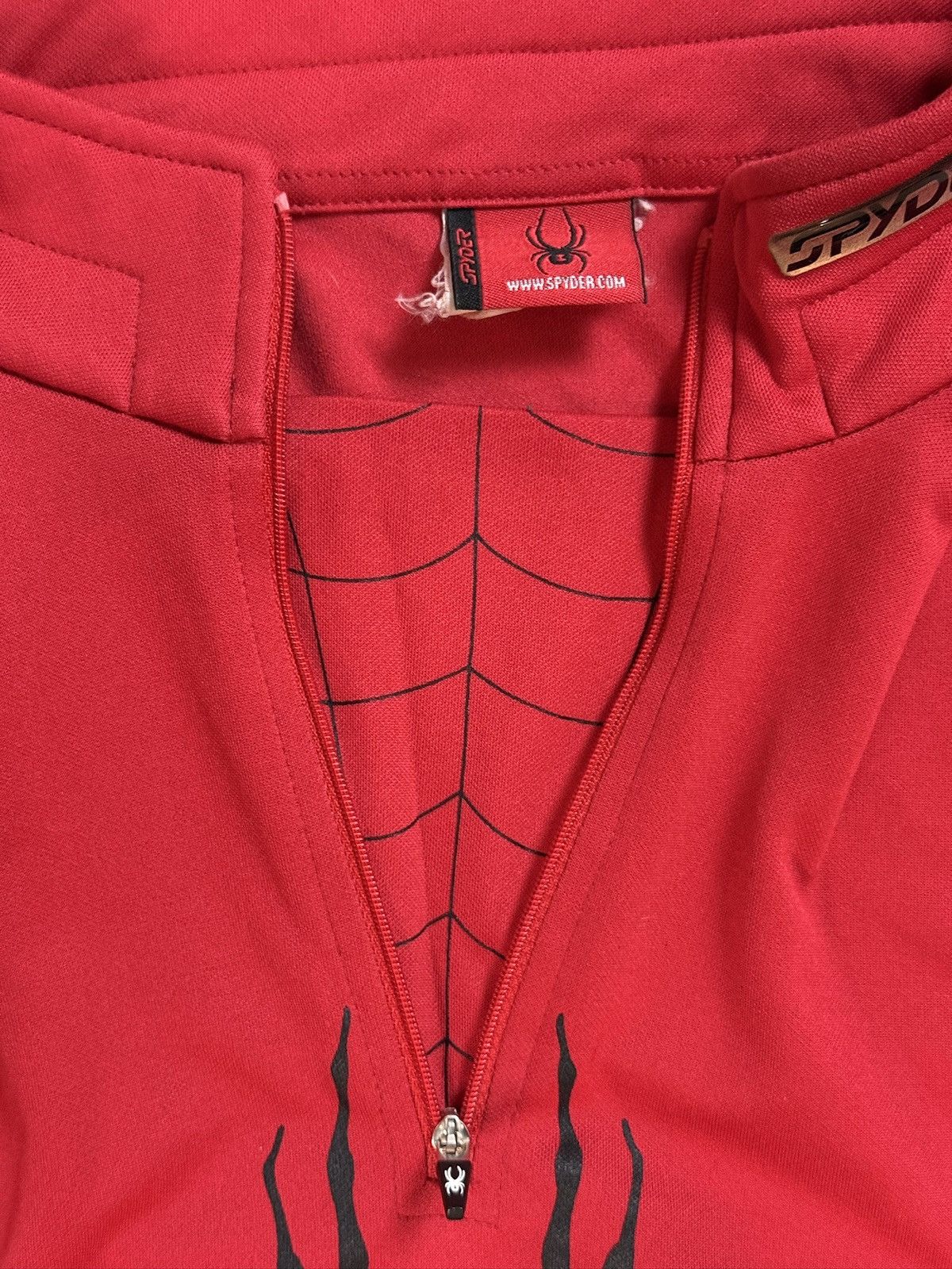 Spyder Spyder long sleeve red half zip sweatshirt motocross running Size US XL / EU 56 / 4 - 7 Thumbnail