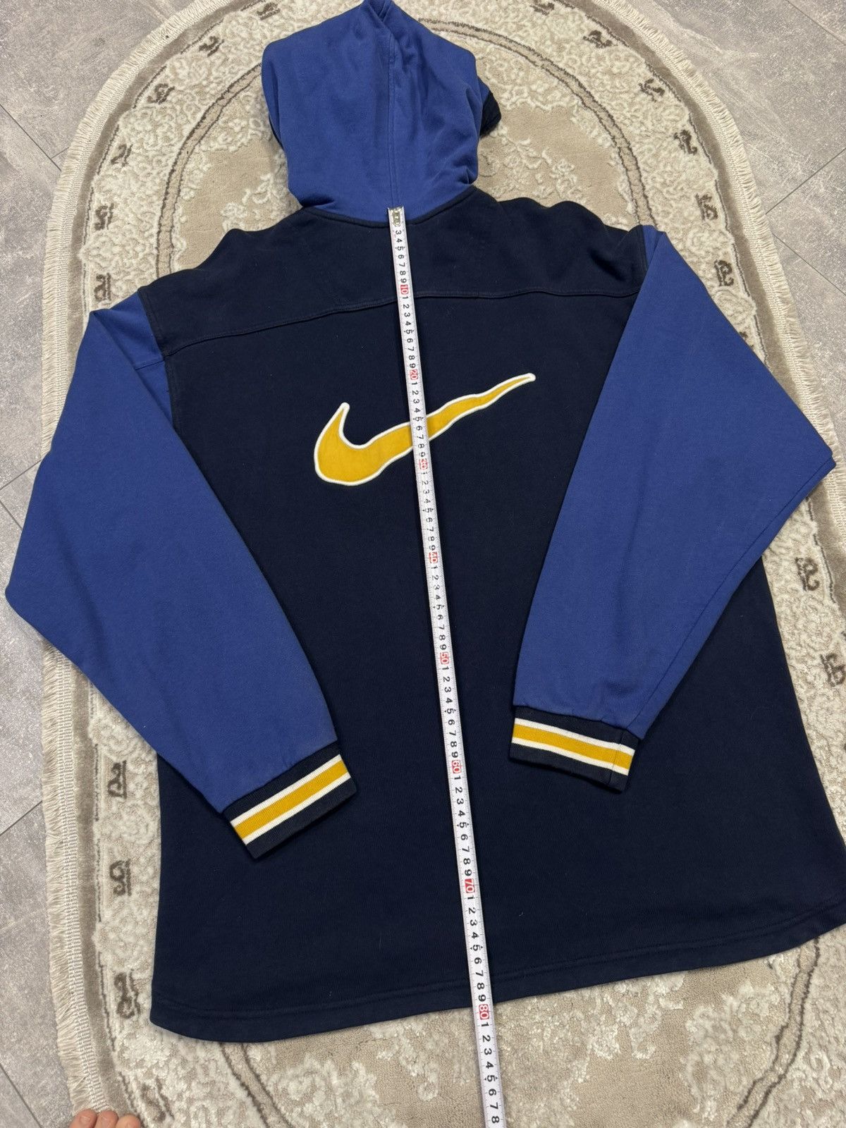 Nike Vintage 90s Nike Hoodie Big Logo Baggy Brill Faded Size US L / EU 52-54 / 3 - 10 Thumbnail