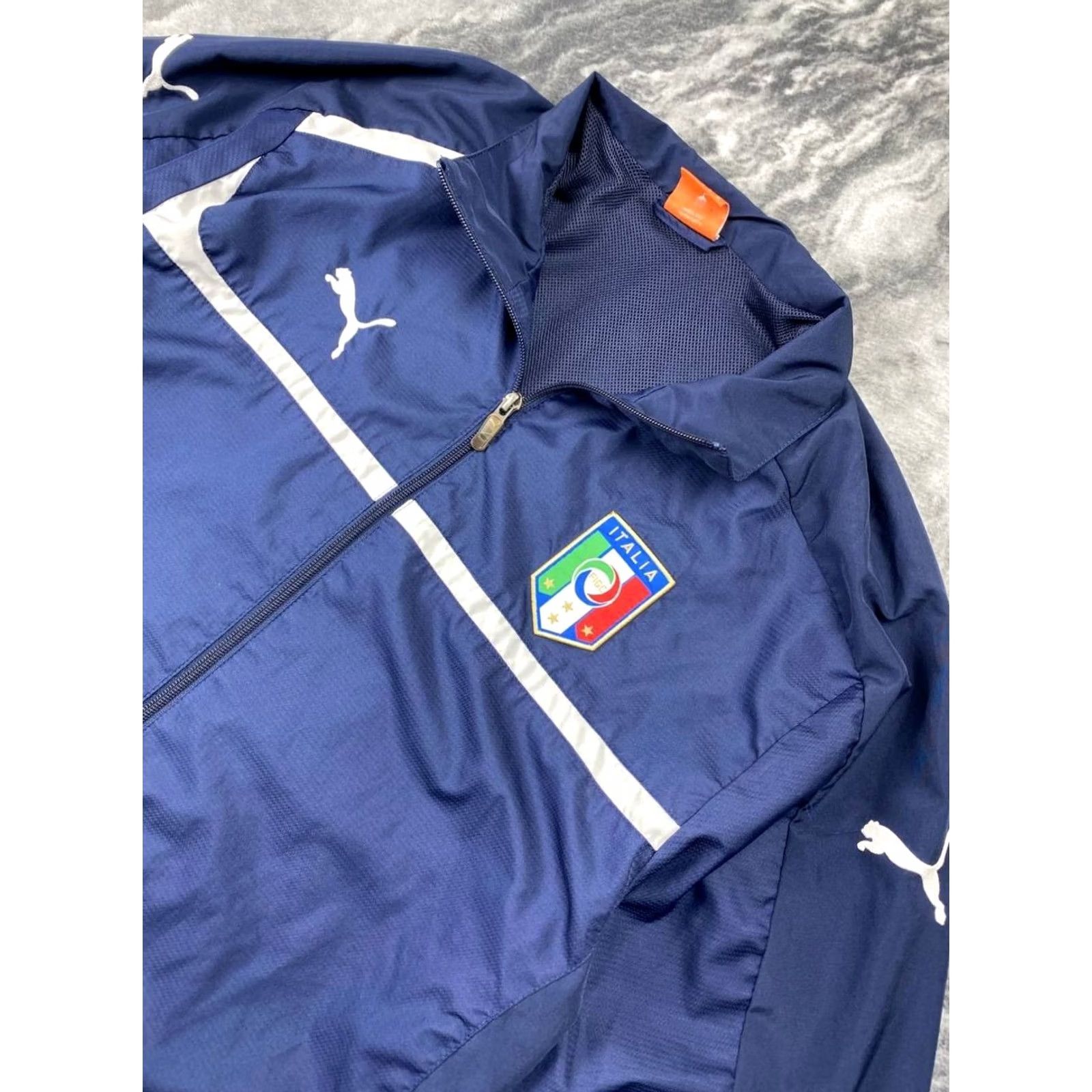 Puma VINTAGE PUMA Tracksuit Jacket And Pants 2 Piece Set XL Men Blue Logo Zip Long Sleeve Polyester Size 46R - 4 Thumbnail