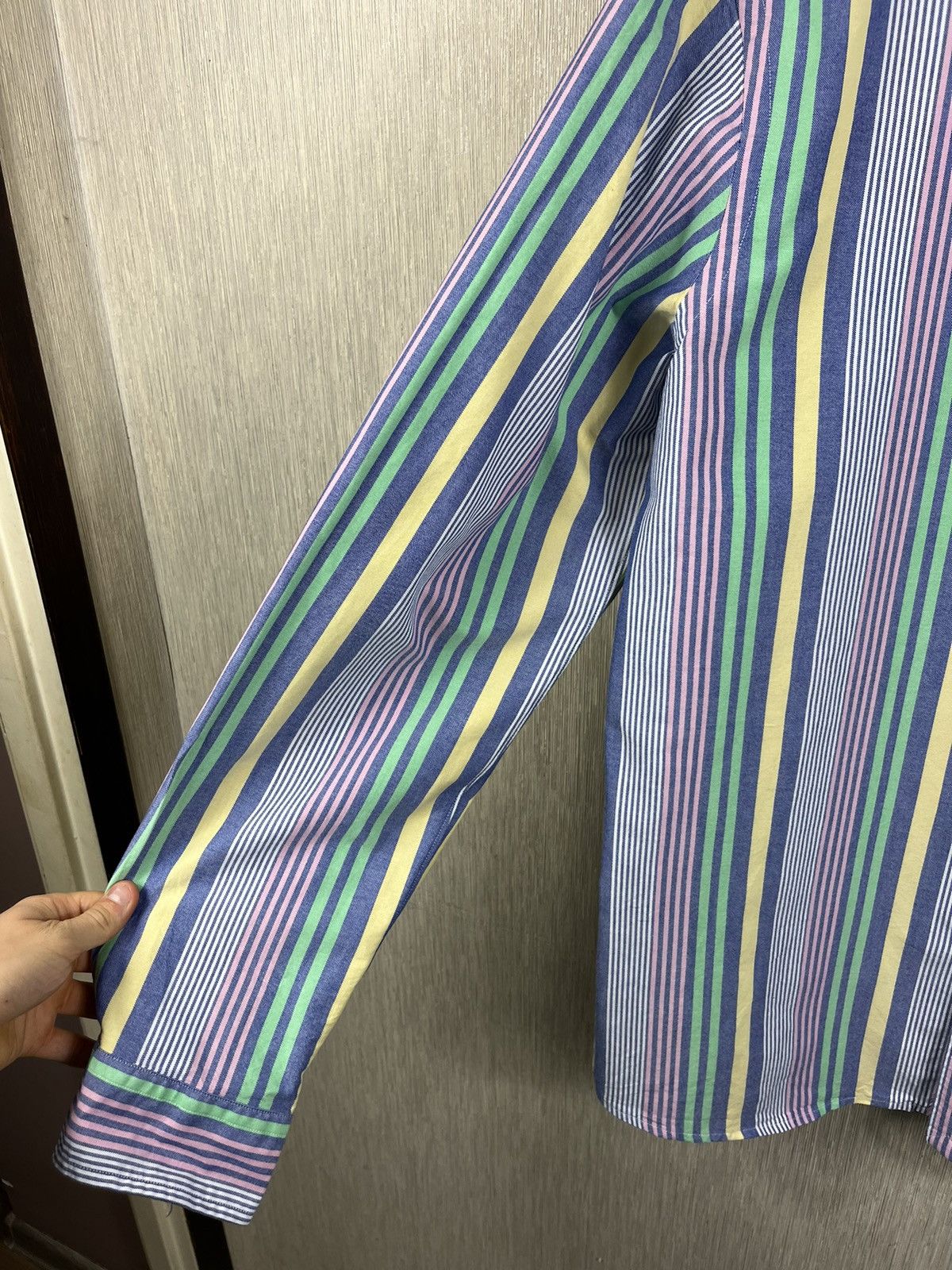 Polo Ralph Lauren × Ralph Lauren Polo Ralph Lauren multicolor striped chest logo pony shirt Size US XXL / EU 58 / 5 - 14 Thumbnail