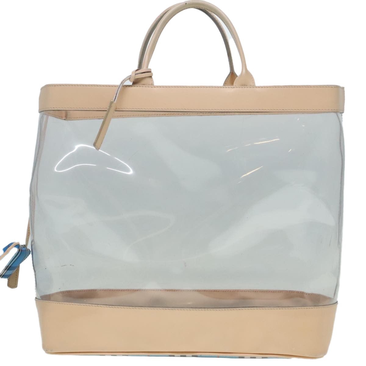 Burberry Transparent Vinyl Tote Bag (Pre-Owned) Size ONE SIZE - 1 Thumbnail