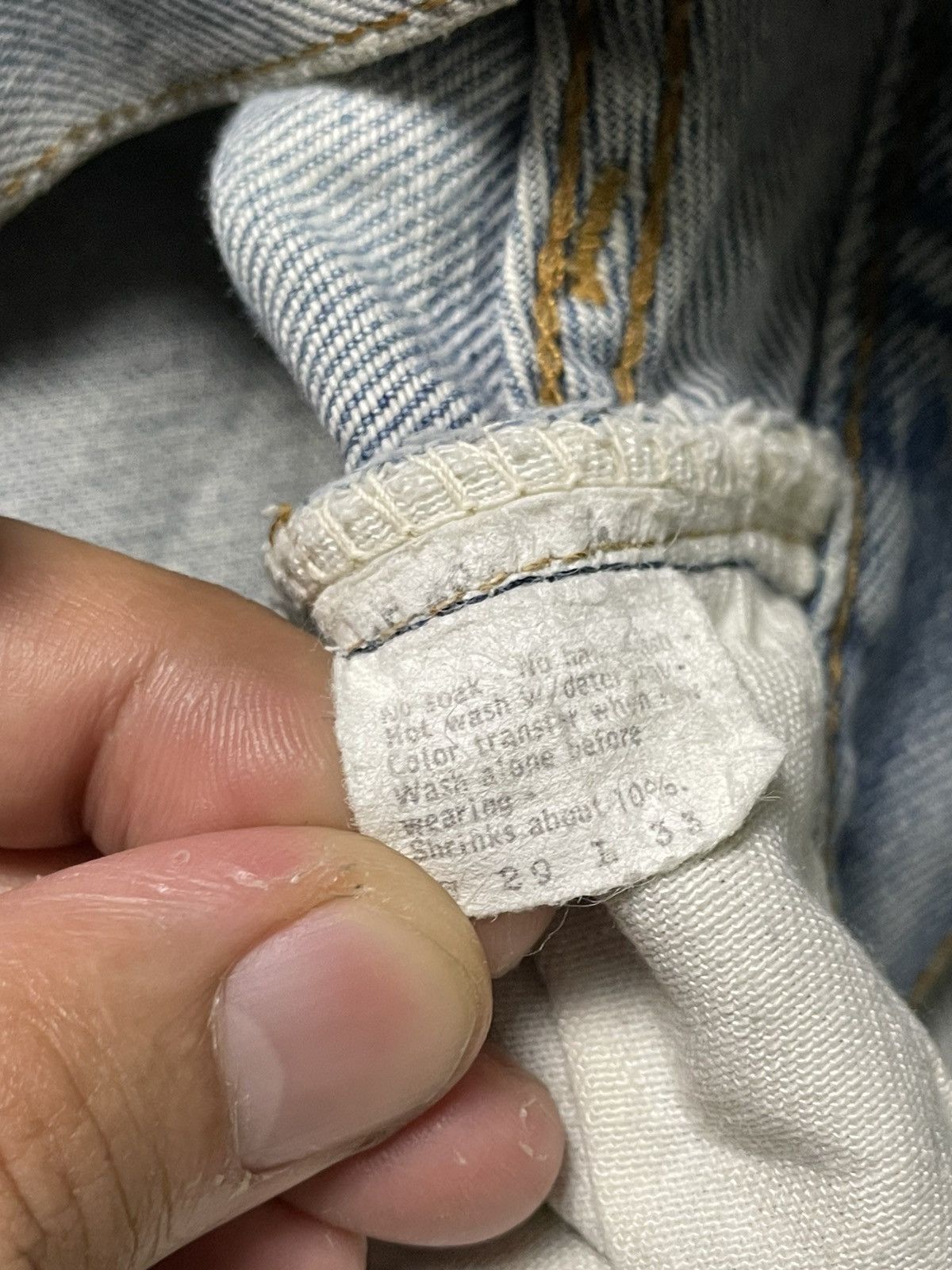 Japanese Brand × Levi's × Vintage Vintage LEVIS Straight Cut Denim Ripped Jeans (132) Size US 28 / EU 44 - 7 Thumbnail