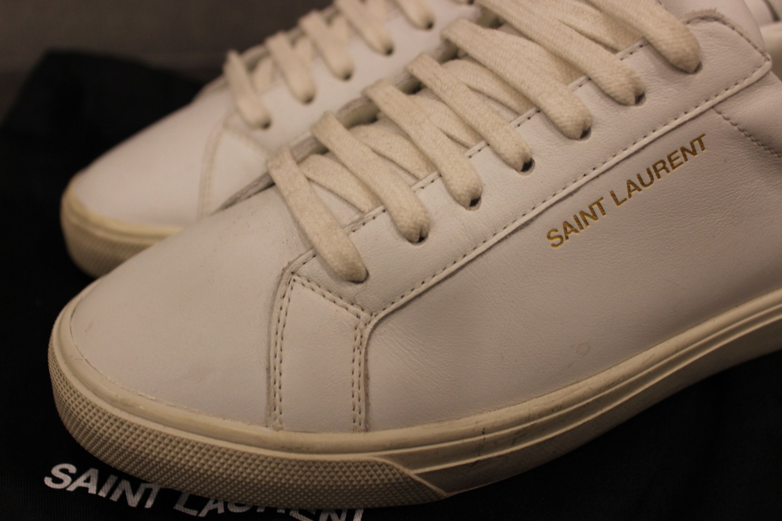 Saint Laurent Paris Saint Laurent Wmns Andy Optic White 606831 Size US 7.5 / IT 37.5 - 8 Thumbnail
