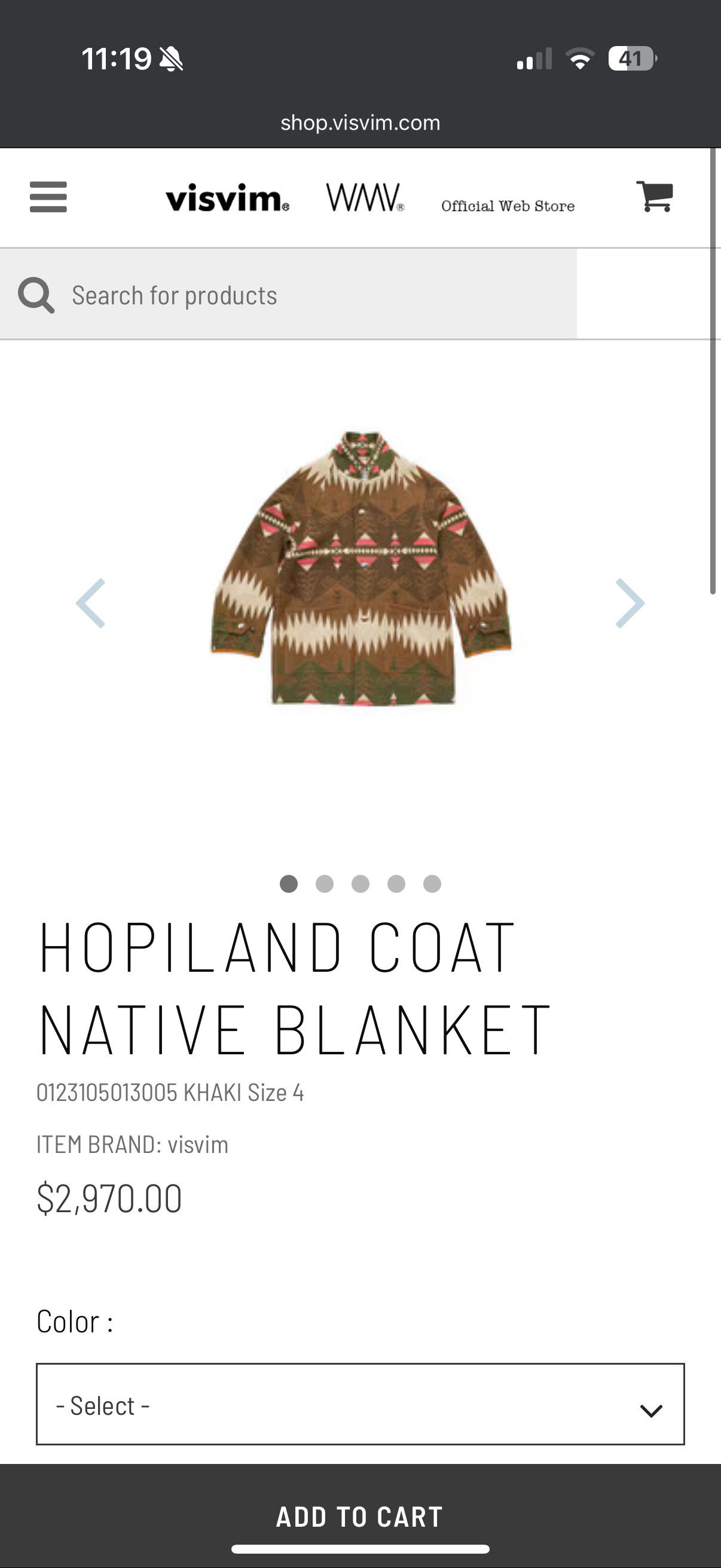 Visvim VISVIM HOPILAND COAT NATIVE BLANKET Size US XL / EU 56 / 4 - 4 Thumbnail