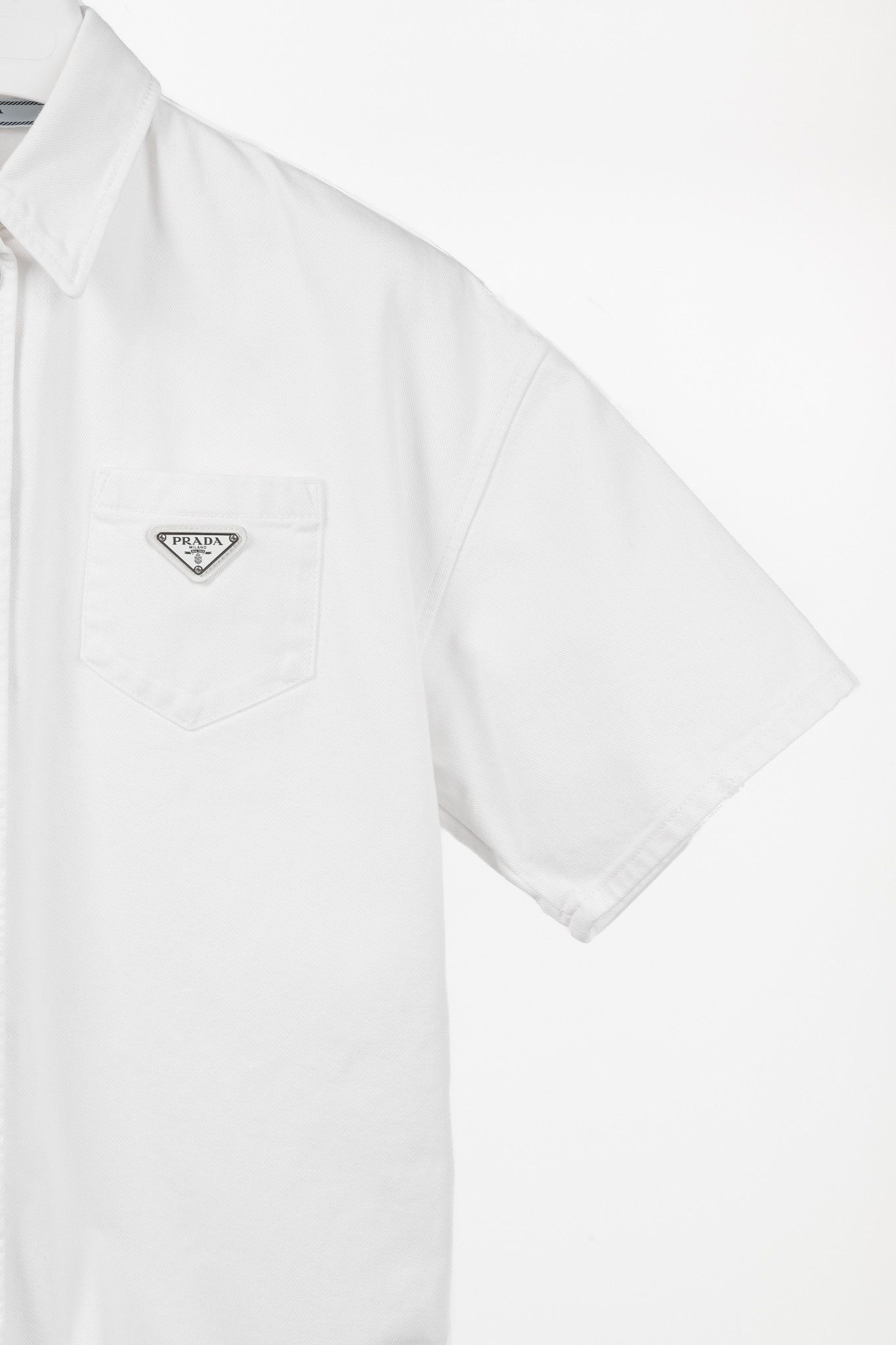 Prada Prada White Distressed Organic Denim Playsuit Size 27" / US 4 / IT 40 - 5 Thumbnail