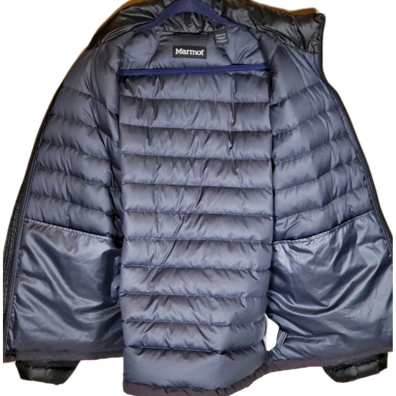 Marmot Marmot Zeus 700 Fill Down Jacket Water Resistant Lightweight Steel Onyx Men 2XL Jacket Size US XXL / EU 58 / 5 - 4 Thumbnail