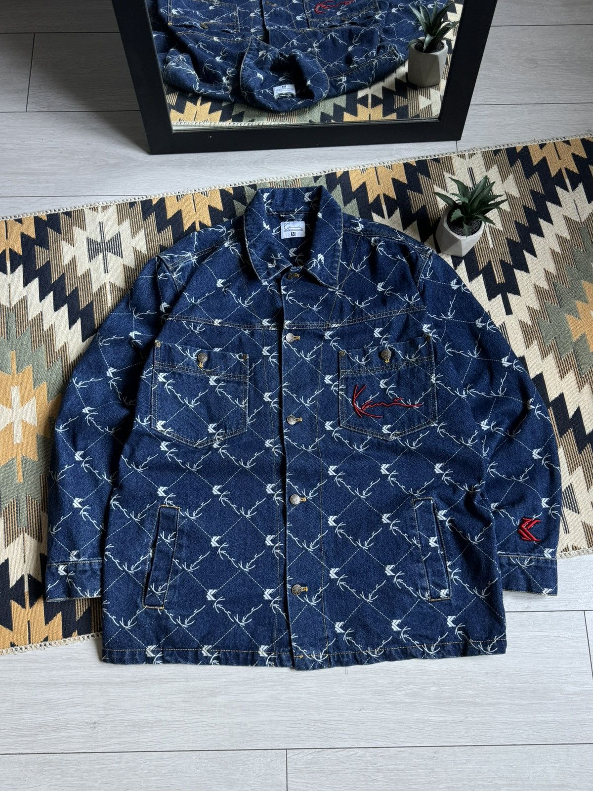 Karl Kani Monogram Logo Denim Jacket