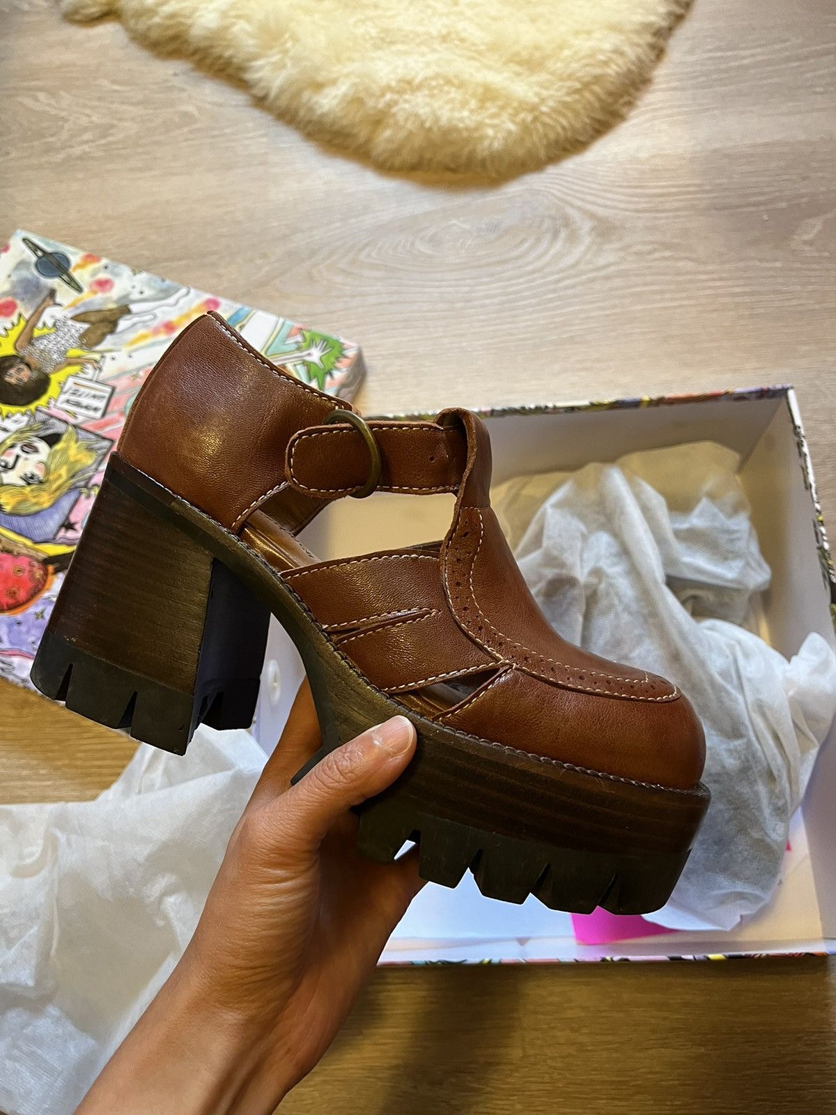 Jeffrey Campbell Jeffrey Campbell Heels - Concave, Tan Size US 6.5 / IT 36.5 - 2 Thumbnail