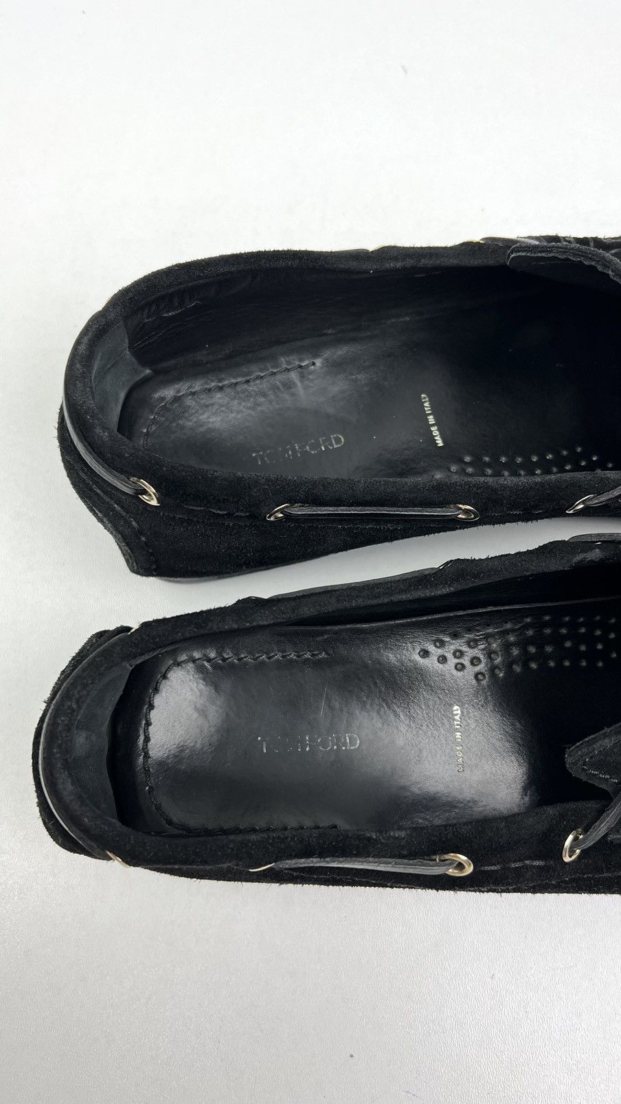 Tom Ford TOM FORD Loafers Black Suede Shoes Tassel Size US 12 / EU 45 - 18 Thumbnail
