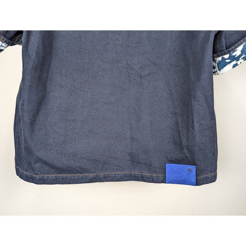 Burberry o1rshd1 Denim Shirt in Indigo Blue Size US S / EU 44-46 / 1 - 13 Thumbnail