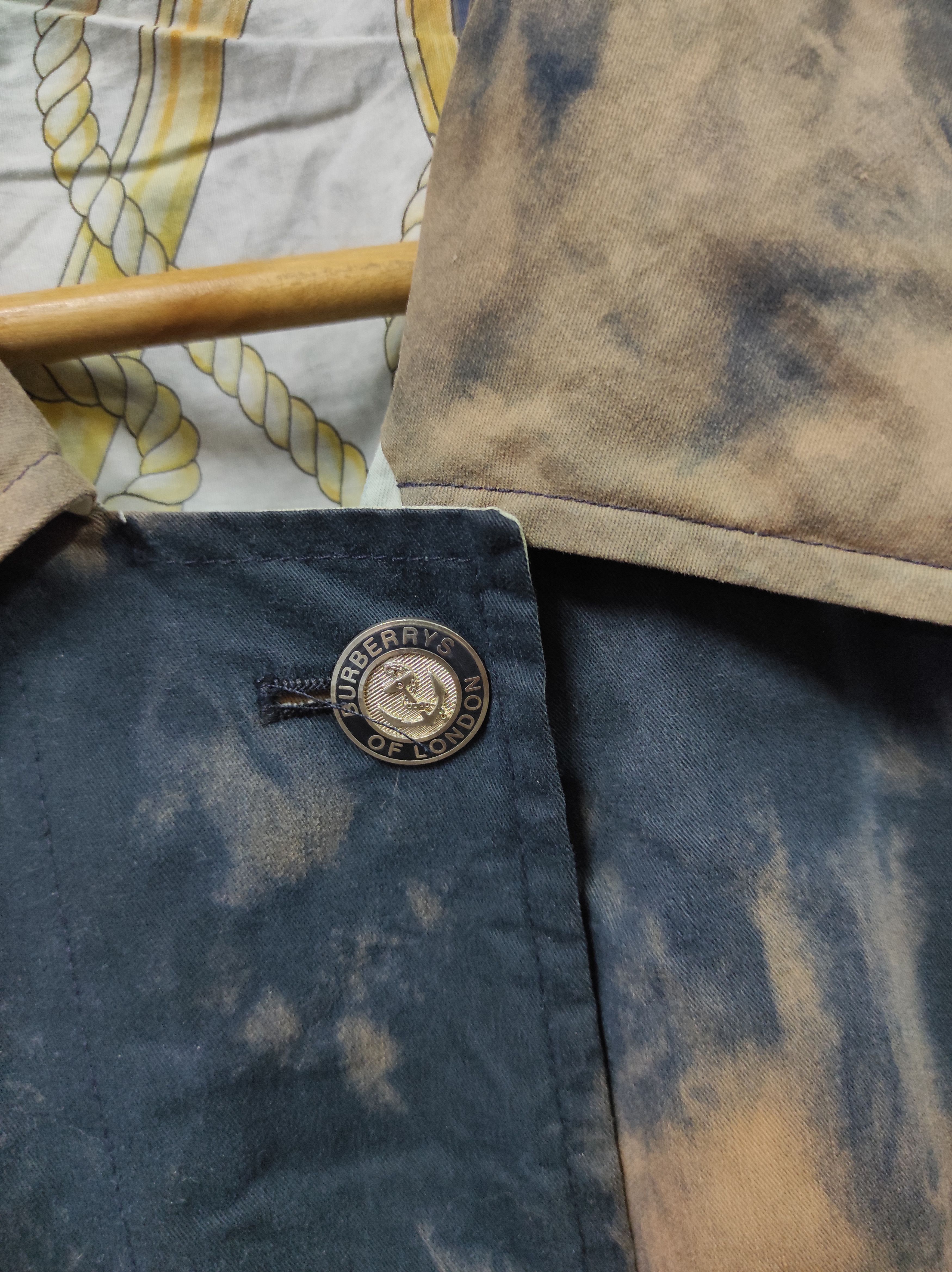 Burberry × Vintage BURBERRY VTG COAT OVERCOAT TIE DYE Size M / US 6-8 / IT 42-44 - 6 Thumbnail