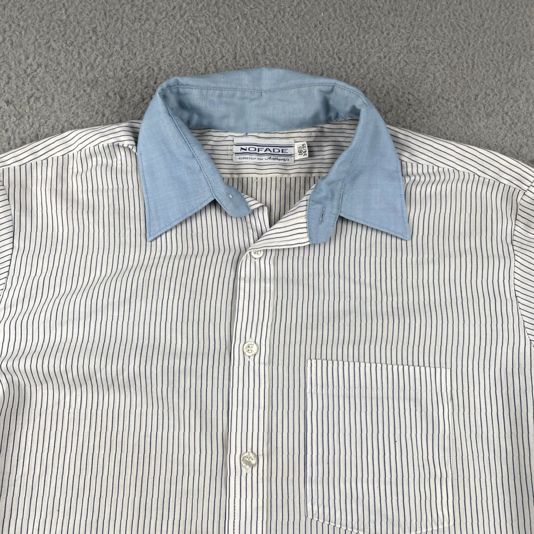 Vintage VINTAGE No Fade Button Shirt Long Sleeve Striped Collared White XL-2XL Men SS Size US XL / EU 56 / 4 - 2 Thumbnail