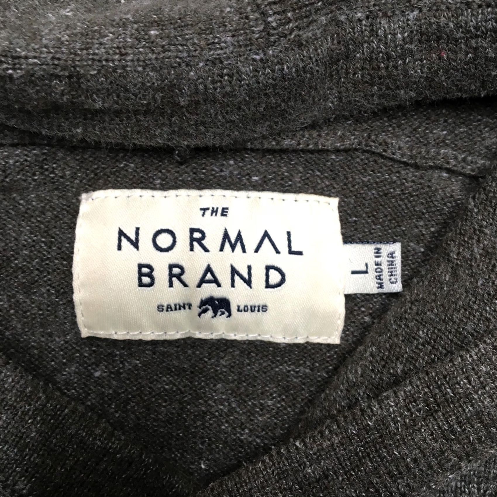 Vintage The Normal Brand Hooded Sweater Mens Large Green Cotton Polyester Knit Hoodie Size US L / EU 52-54 / 3 - 4 Thumbnail