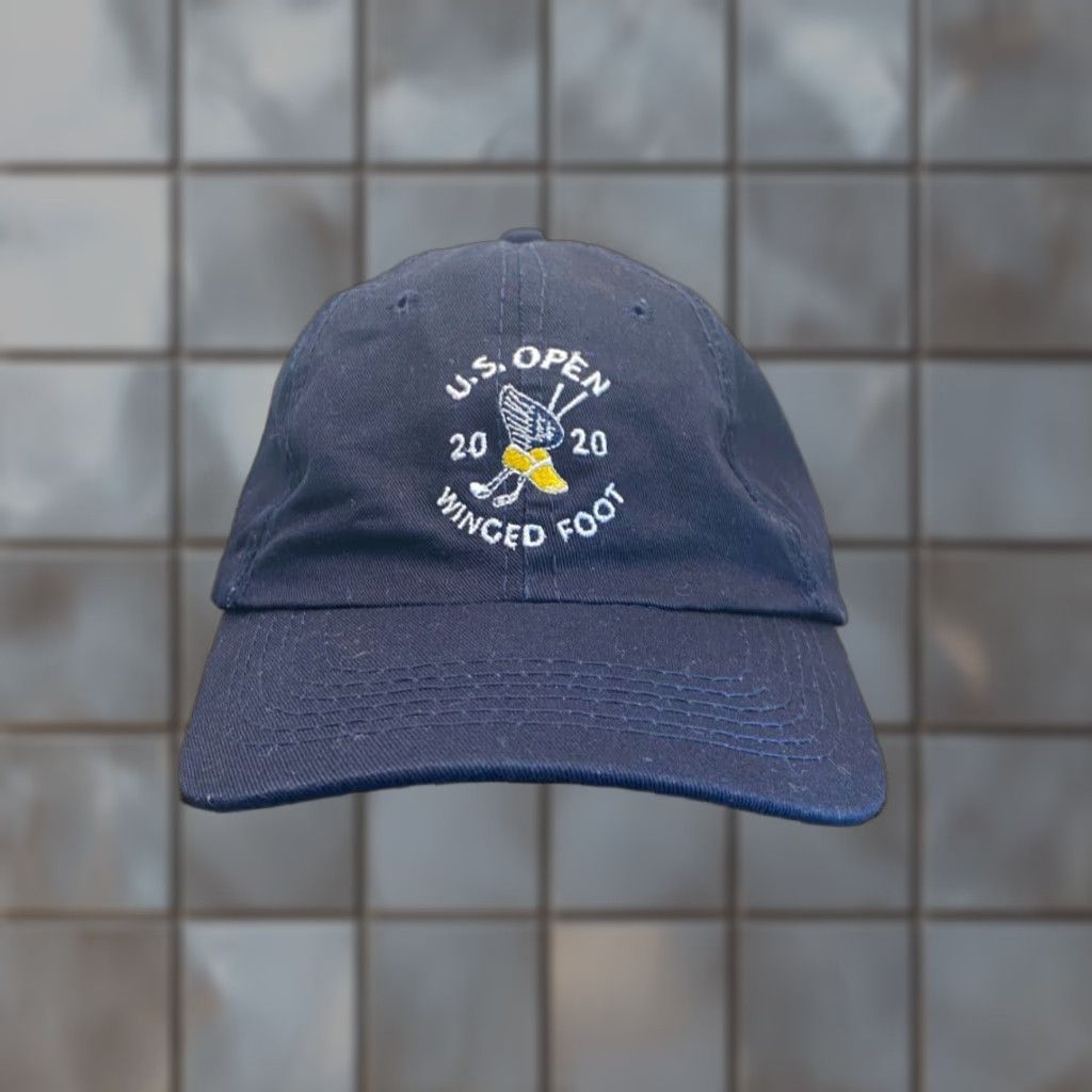 Vintage US Open Hat USGA One Size Blue Winged Foot 2020 Golf Strapback Mens Size ONE SIZE - 1 Thumbnail