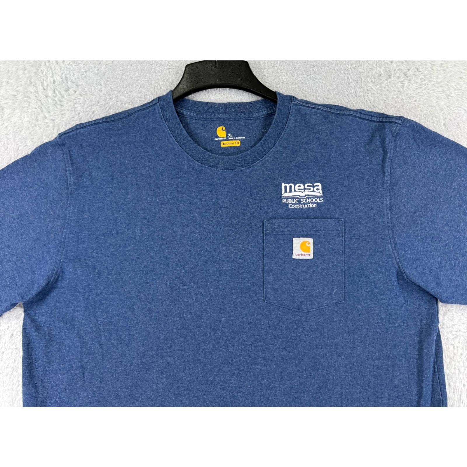Carhartt Carhartt Shirt Men XL Blue Short Sleeve Crew Neck Cotton Jersey Pocket Size US XL / EU 56 / 4 - 6 Thumbnail