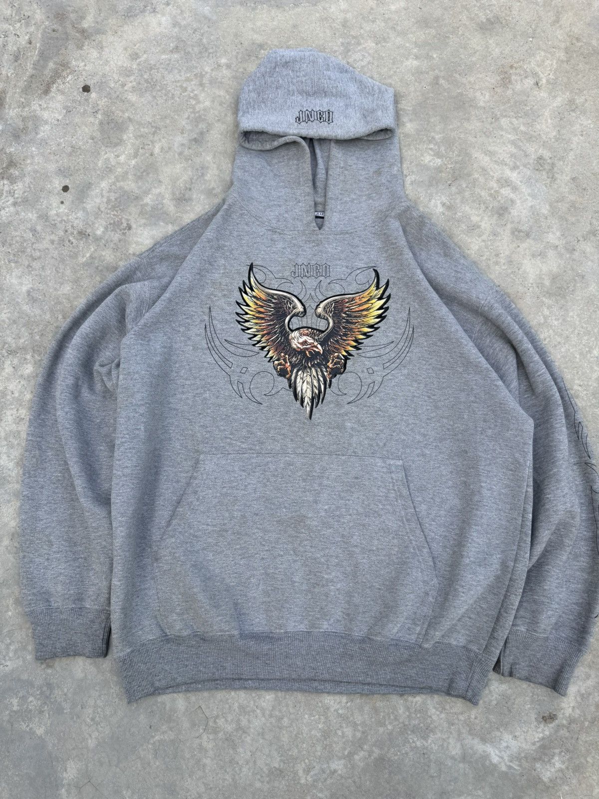 JNCO Jnco Hoodie Rare Vintage Eagle Design Size US XL / EU 56 / 4 - 1 Thumbnail