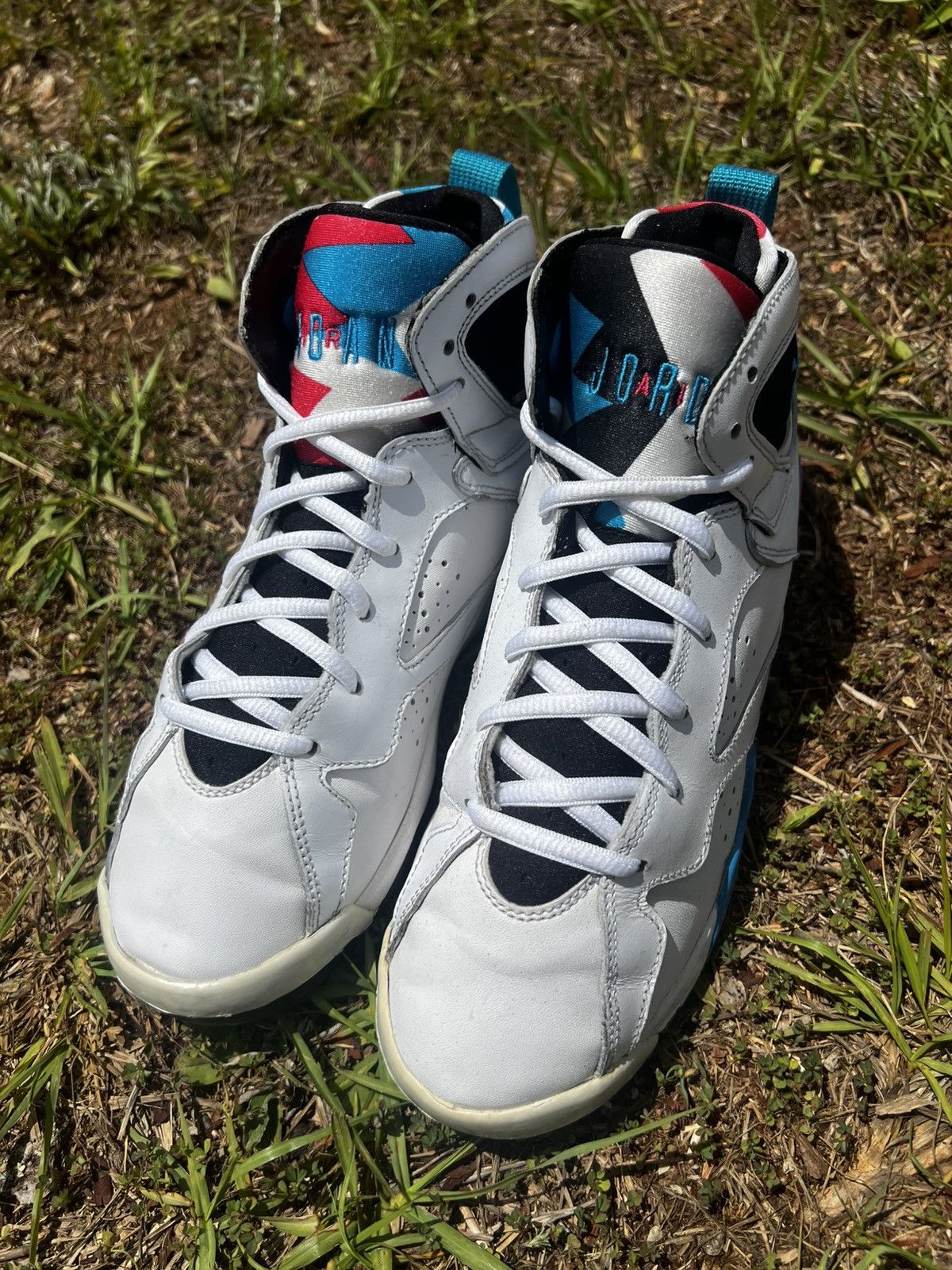 Jordan Brand CLEAN Air Jordan 7 size 6 VII Orion Blue 2011 shoes Size US 6 / EU 39 - 2 Thumbnail