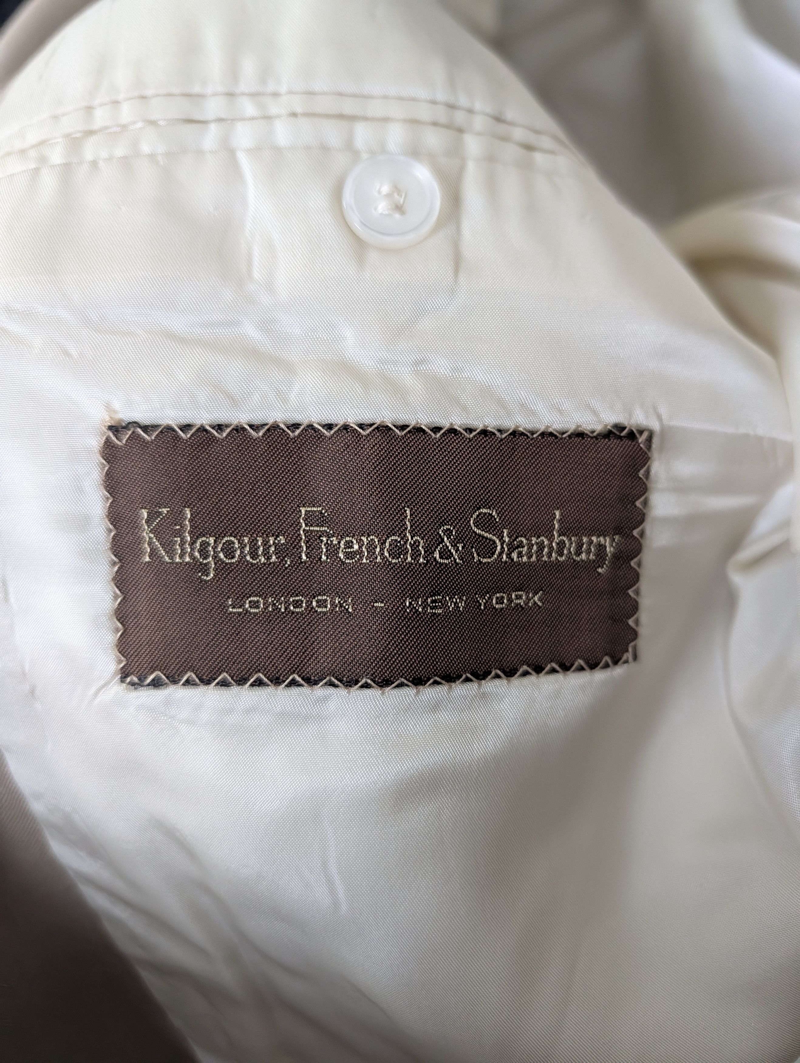 Kilgour KF&S Bespoke Khaki 2pc Suit MiUSA - Jacket & Trousers Size 40L - 10 Thumbnail