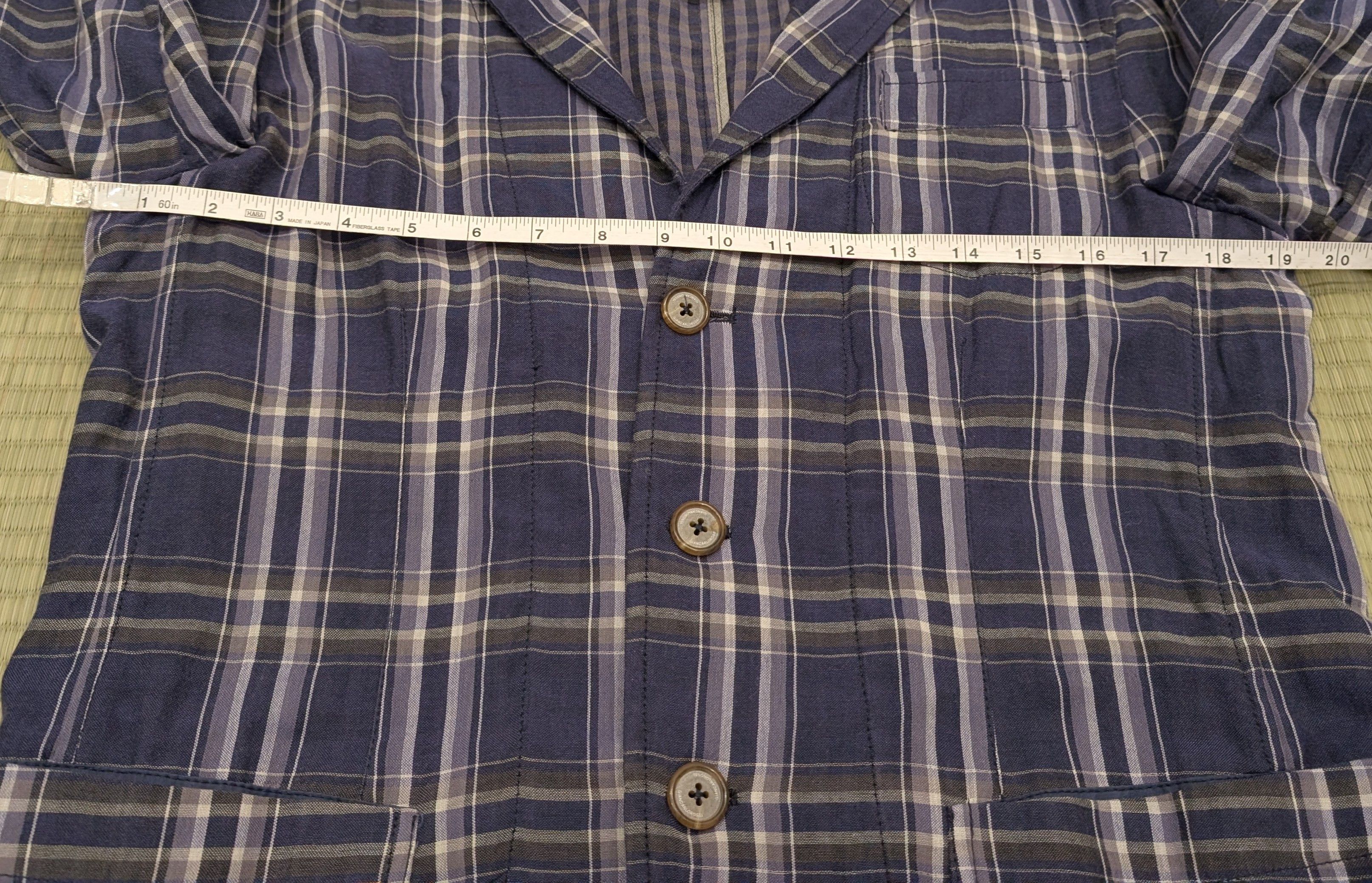 GIAN CARLO ROSSI Giancarlo Rossi Plaid Cotton Blazer Made in Italy Size 38R - 6 Thumbnail