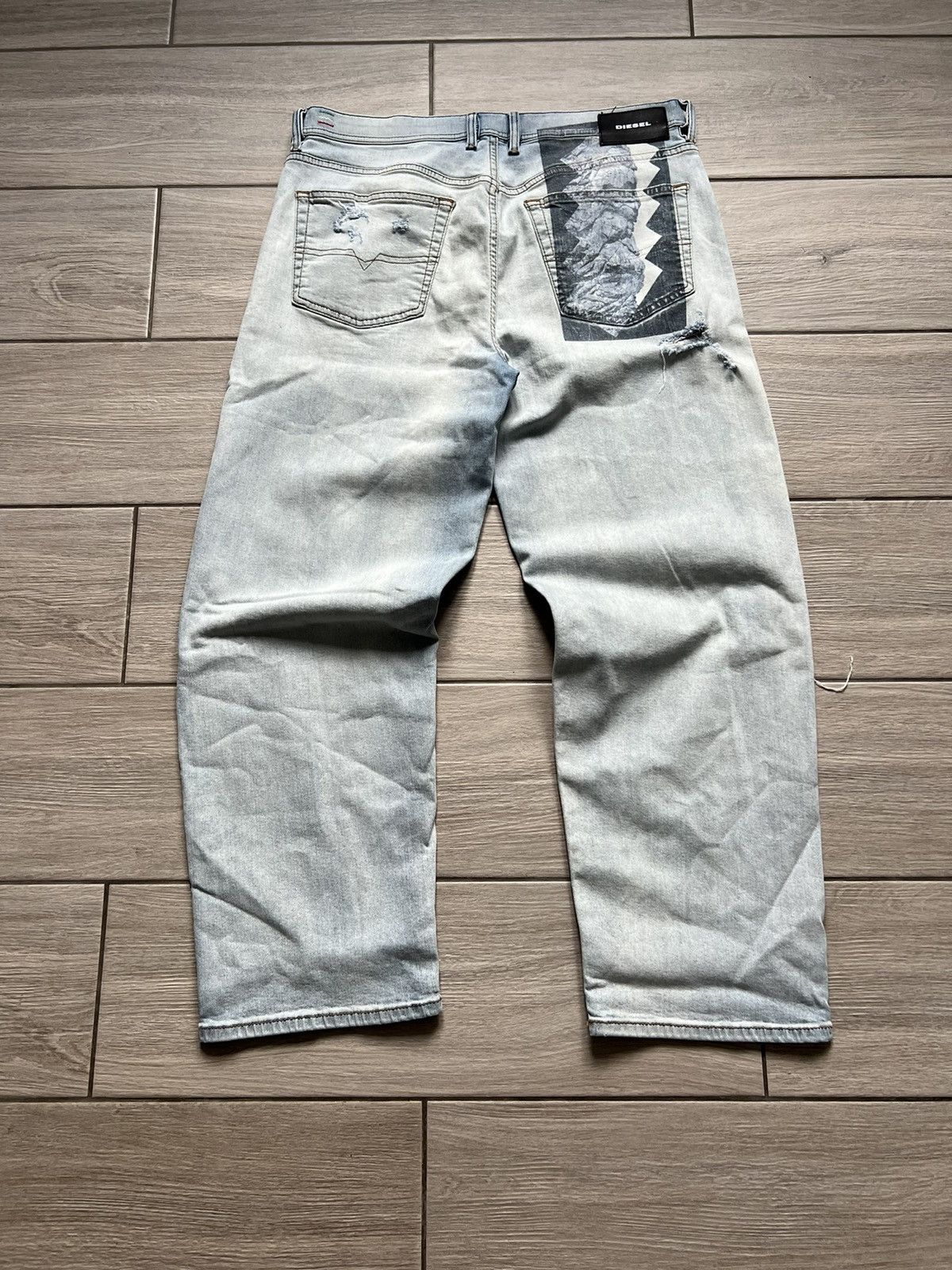 Diesel DIESEL PANTS REGULAR Light Blue Denim Pants RRP 350$ Y2K Size US 33 - 14 Thumbnail