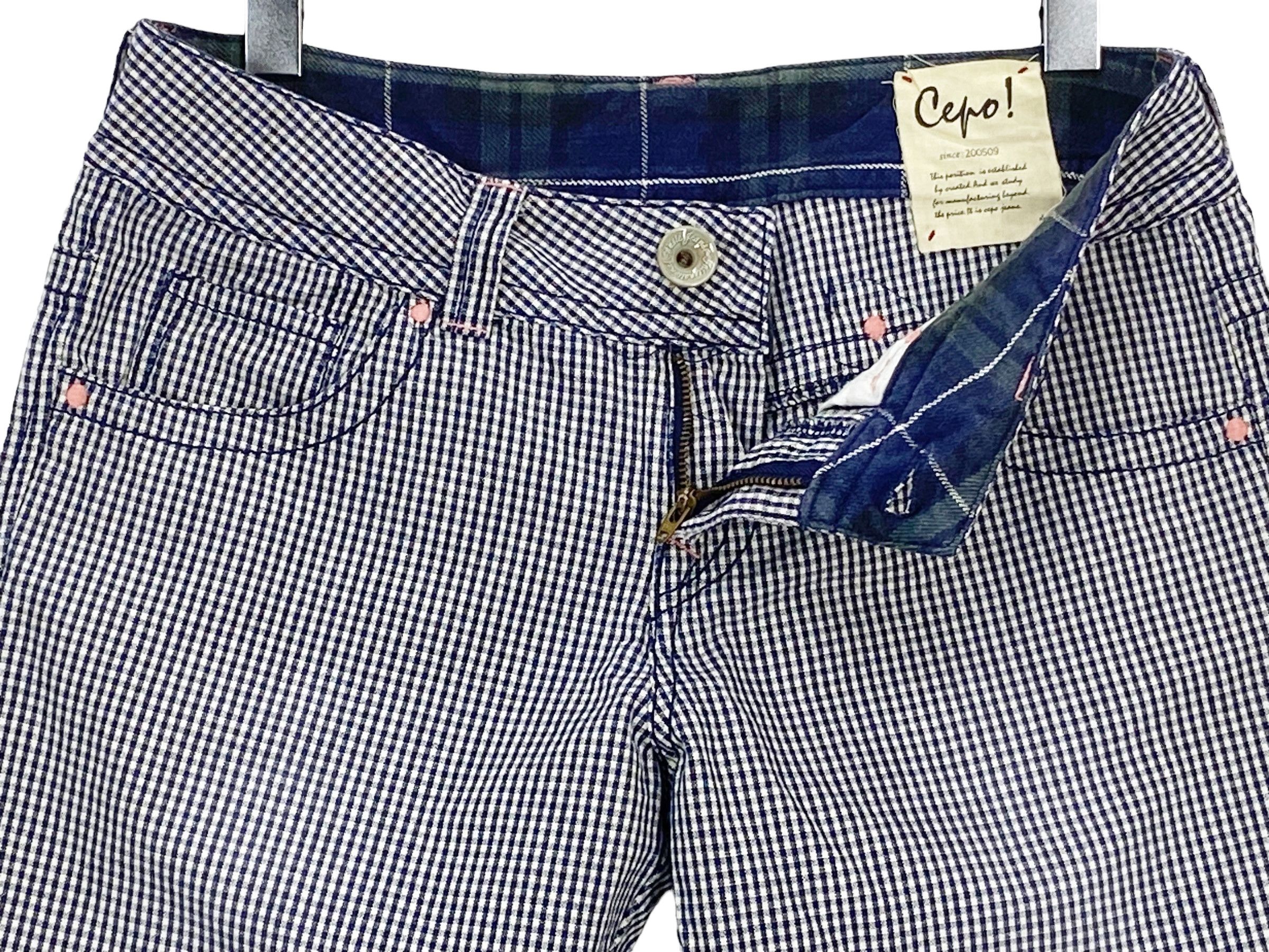 Japanese Brand Vintage Cepo Hickory Buckle Back Pants Japanese Workwear 90s Size US 28 / EU 44 - 4 Thumbnail
