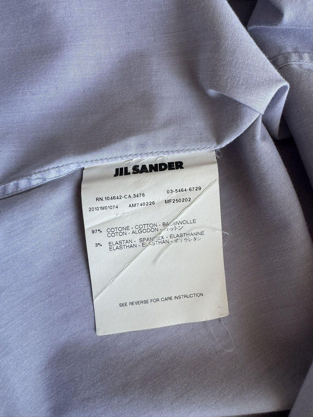 Jil Sander 2010 Jil Sander Tailor Made Dress Shirt Size US XS / EU 42 / 0 - 7 Thumbnail