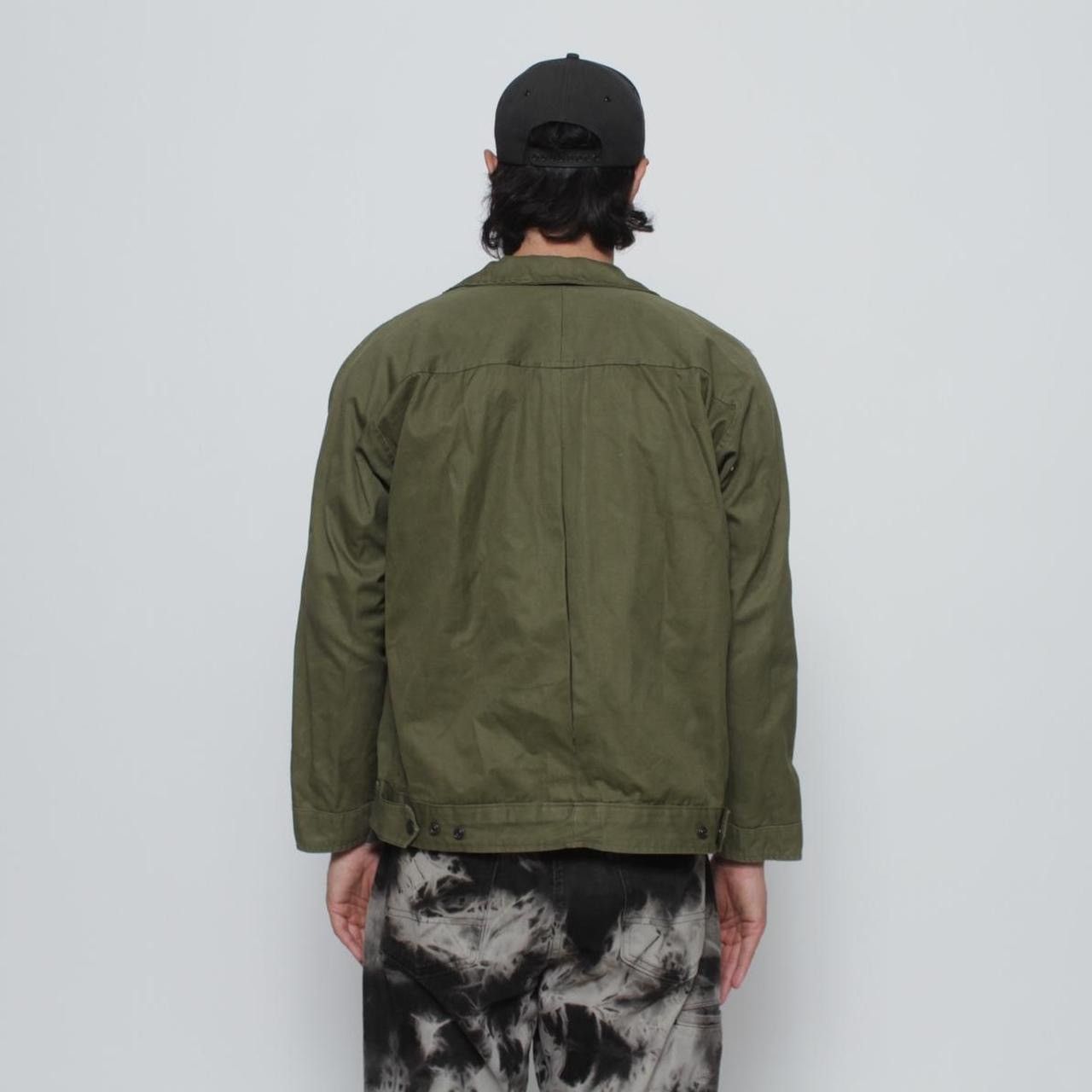 Vintage GREEN LIGHTWEIGHT BOXY MILITARY WORKWEAR JACKET Size US M / EU 48-50 / 2 - 4 Thumbnail