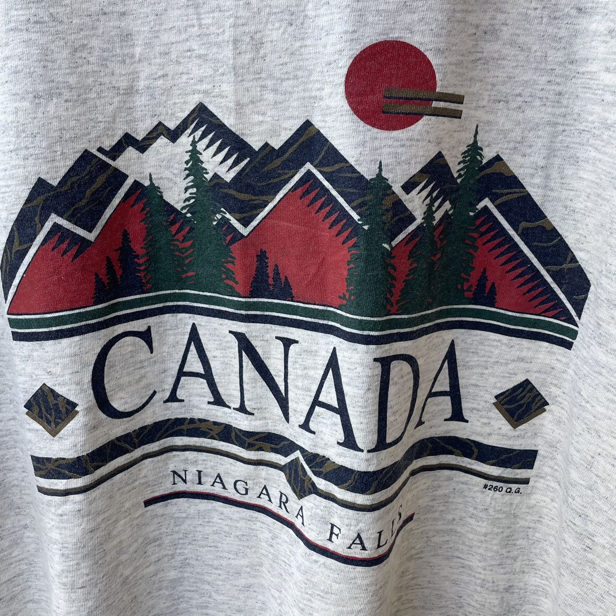 Vintage 🔥Vintage 90s Canada Niagara Falls Big Image Tricolour Tee Size US L / EU 52-54 / 3 - 4 Thumbnail