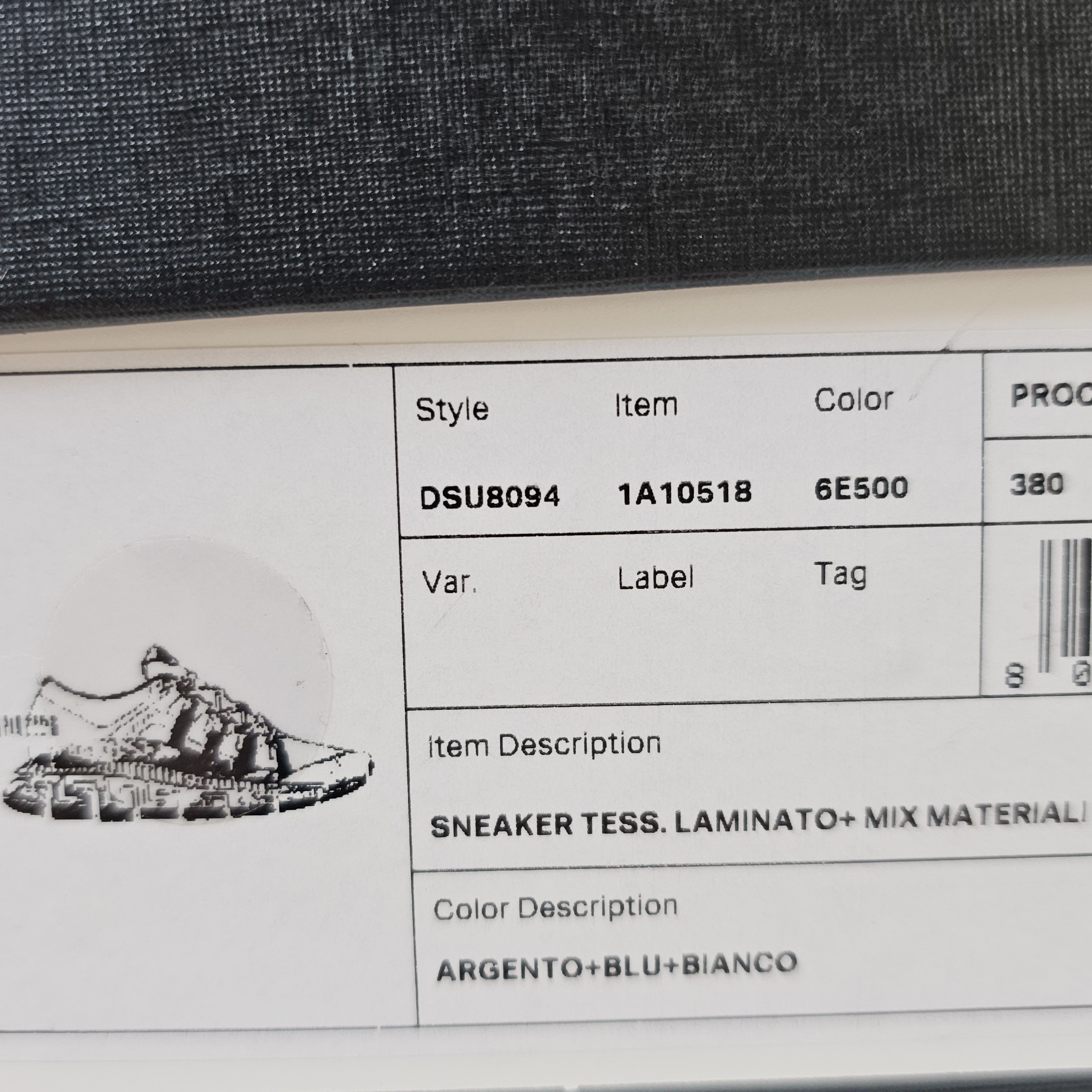 Versace Versace Men's Trigreca Silver/Blue Sneakers New Size US 10 / EU 43 - 2 Thumbnail
