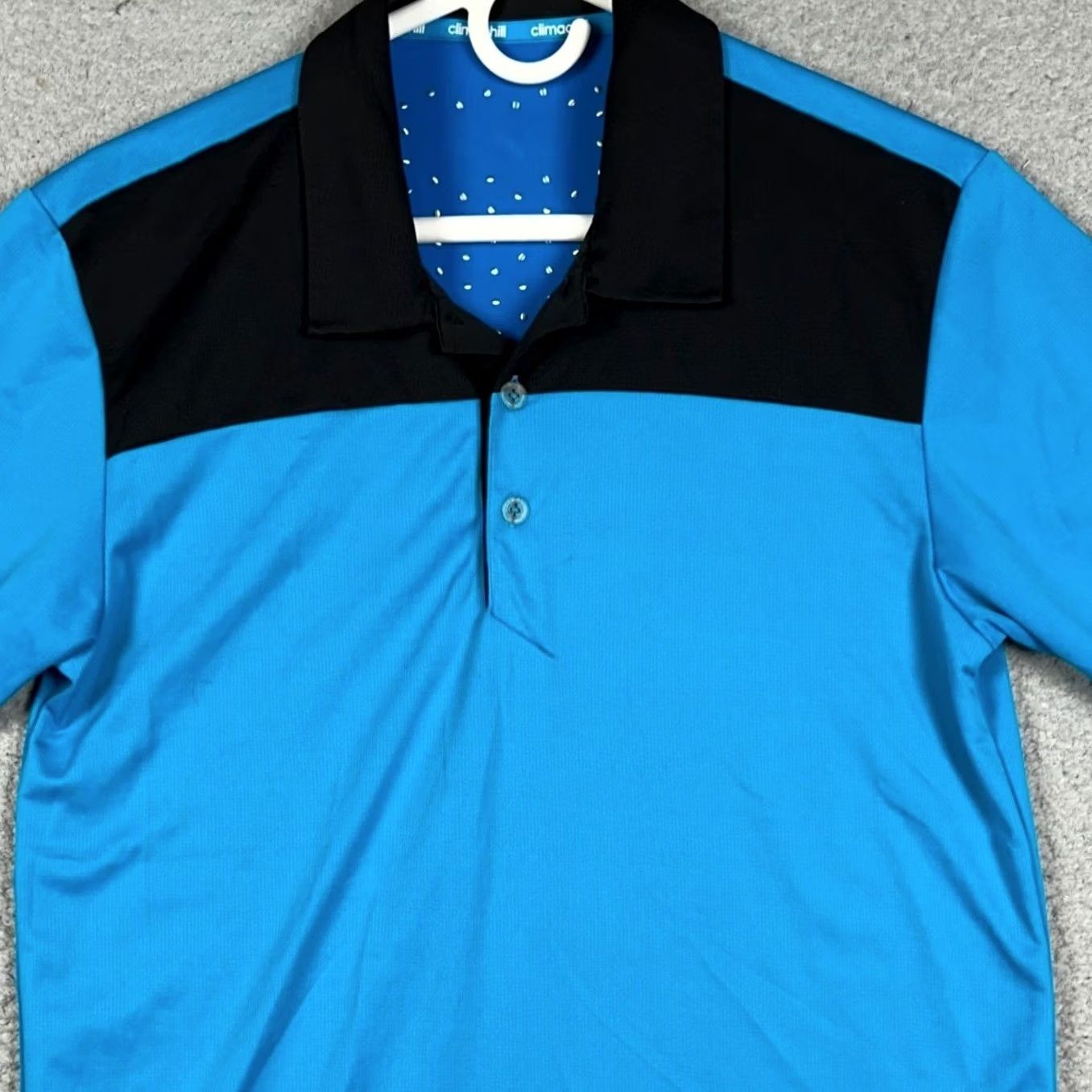 Adidas Adidas Climachill Polo Shirt Mens Small Blue Colorblock Performance Golf Size US S / EU 44-46 / 1 - 2 Thumbnail
